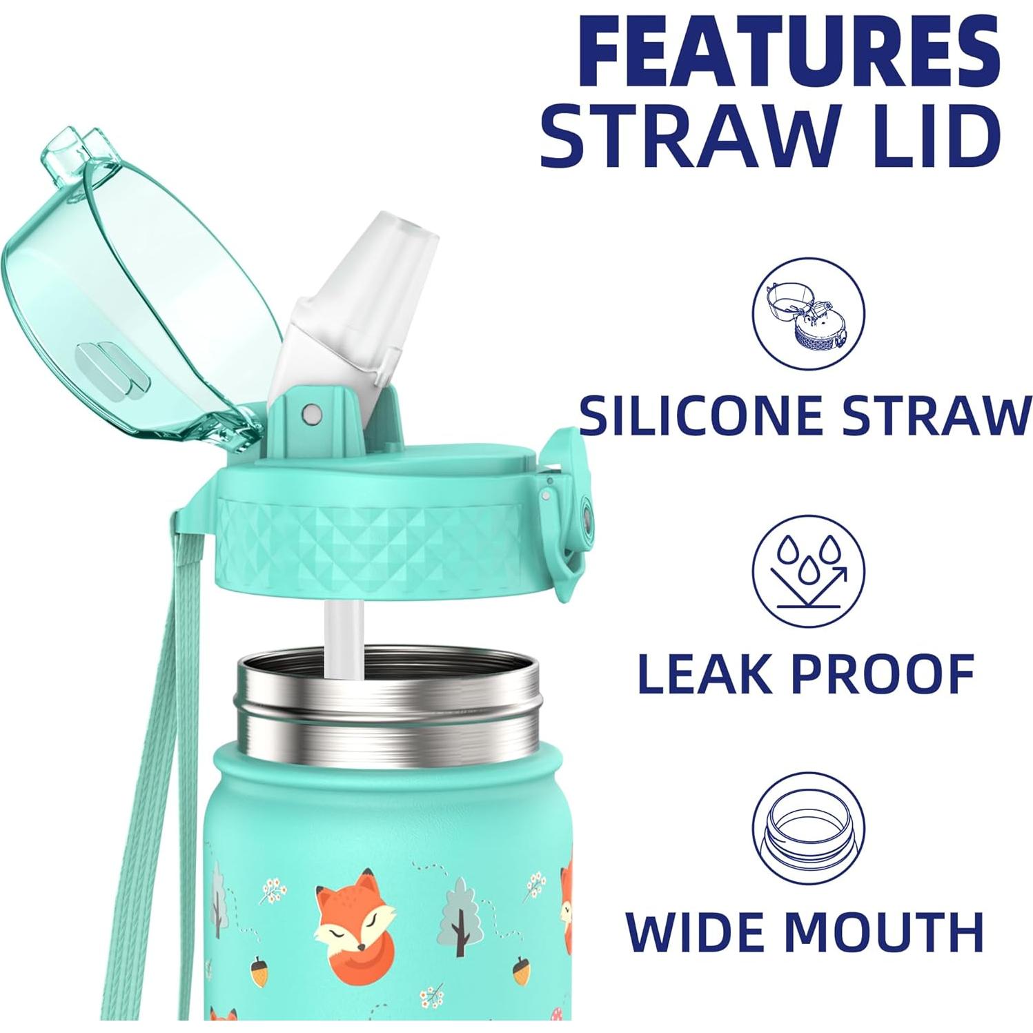 Botella de Agua Aislada para Niños GOPPUS 414ml Verde