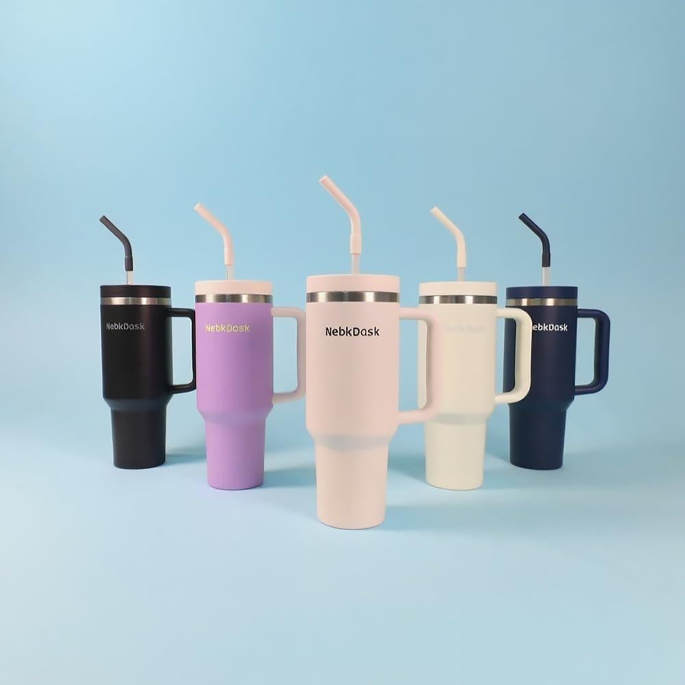 Taza de viaje 1.13L NebkDask acero inoxidable negra