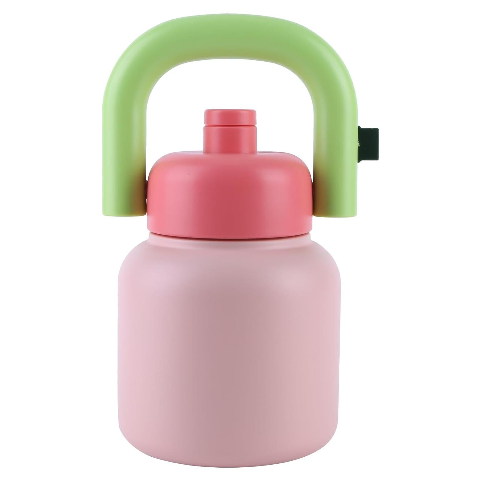 Botella Aislada Lufstd Rosa 0.98L Acero Inoxidable Boca Ancha