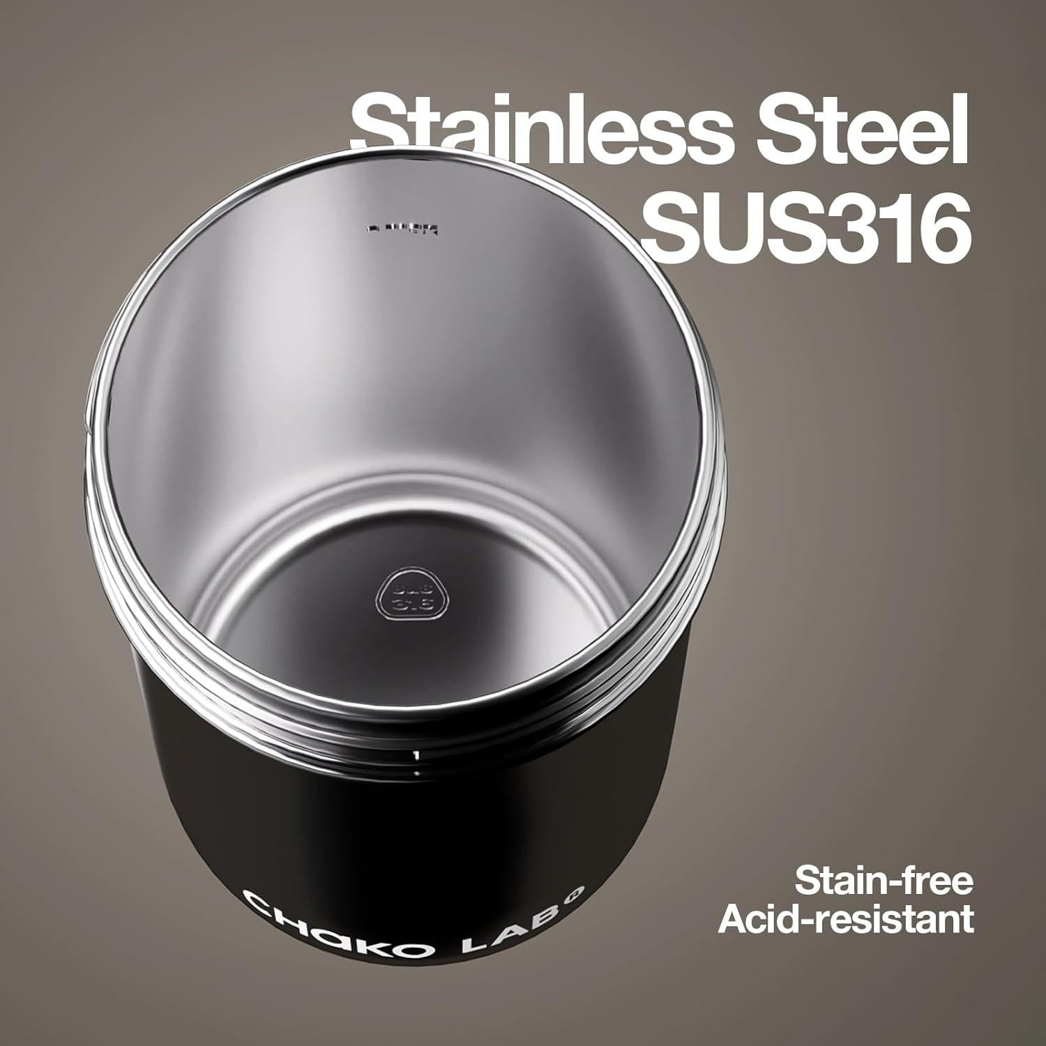 Botella de Agua CHAKO LAB Kids 473ml Acero Inoxidable Aislado