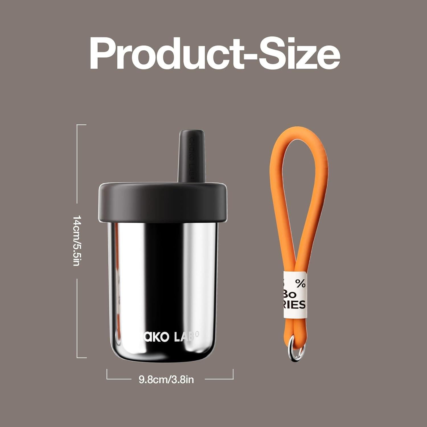 Botella de Agua CHAKO LAB Kids 473ml Acero Inoxidable Aislado