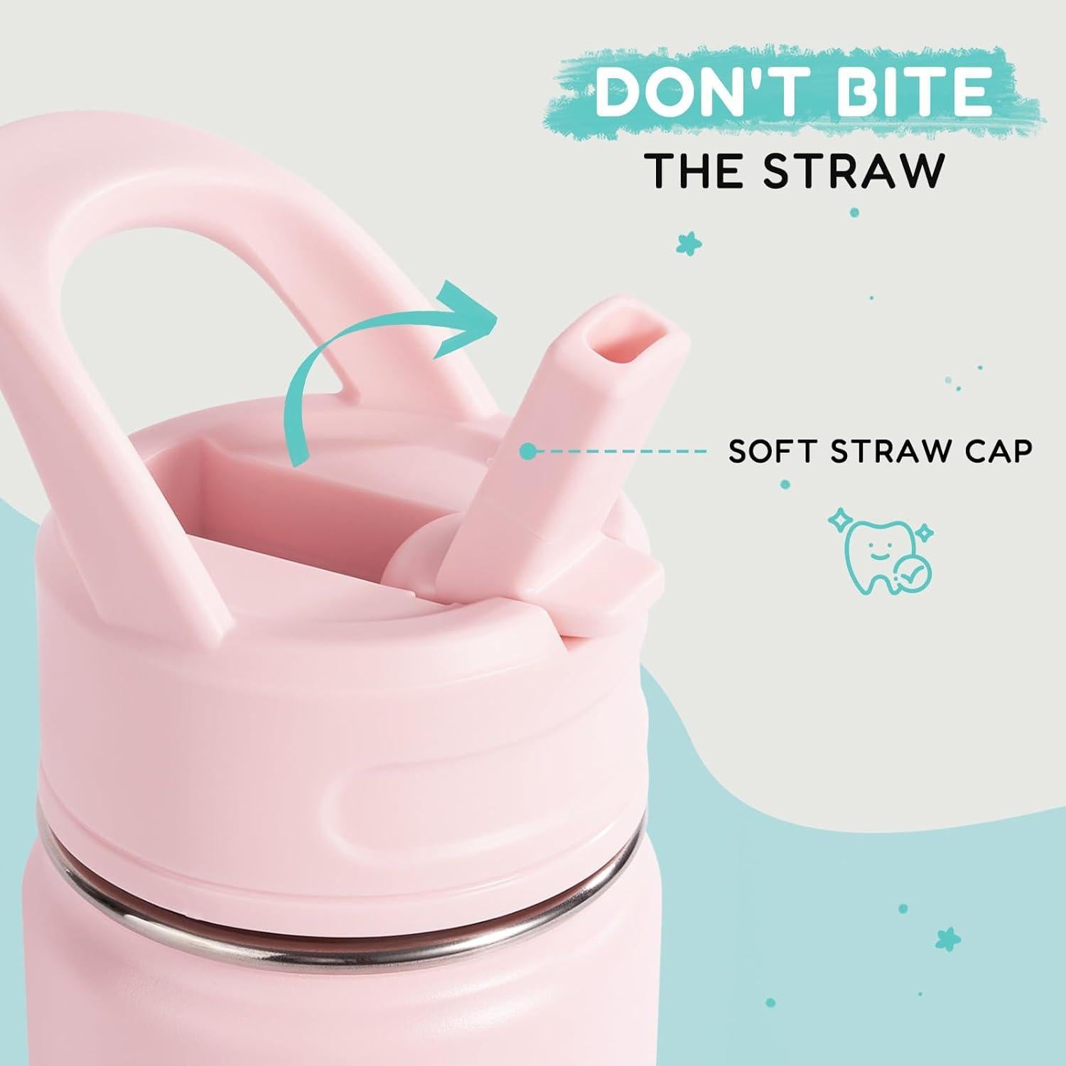 Botella de Agua Aislada Fijinhom 0.35L Niños Chicle