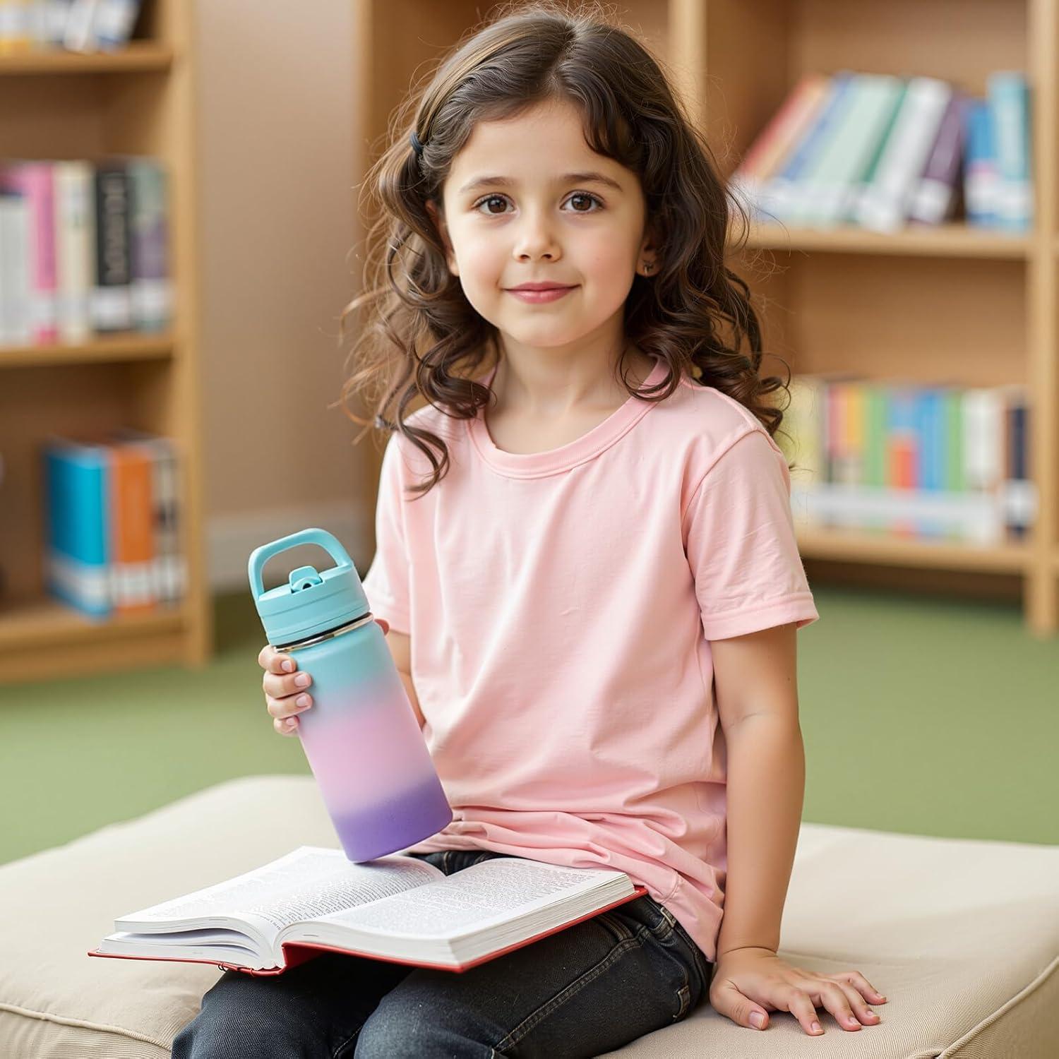 Botella de Agua Aislada Fijinhom 0.35L Niños Chicle