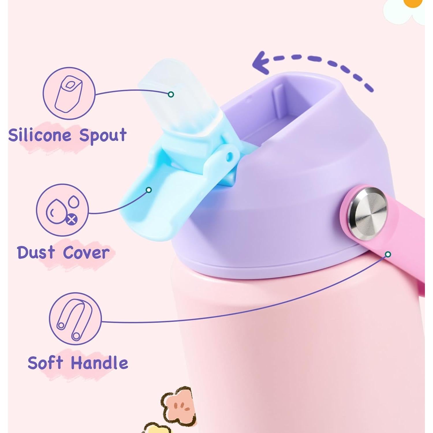 Botella de Agua Aislada Kerilyn 0.35L Set de 2 Niños