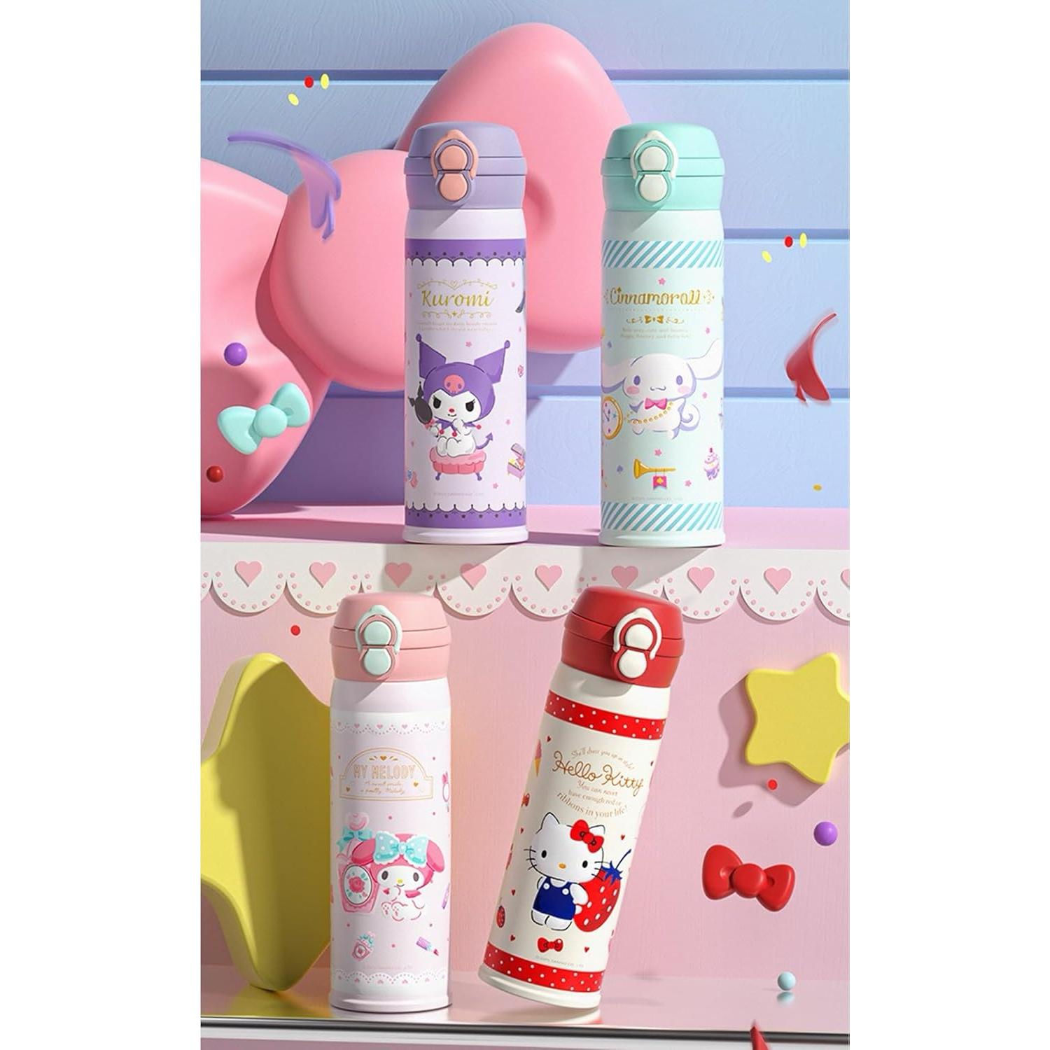 Botella de Agua Aislada Many Rainbows MLD 480ml Rosa