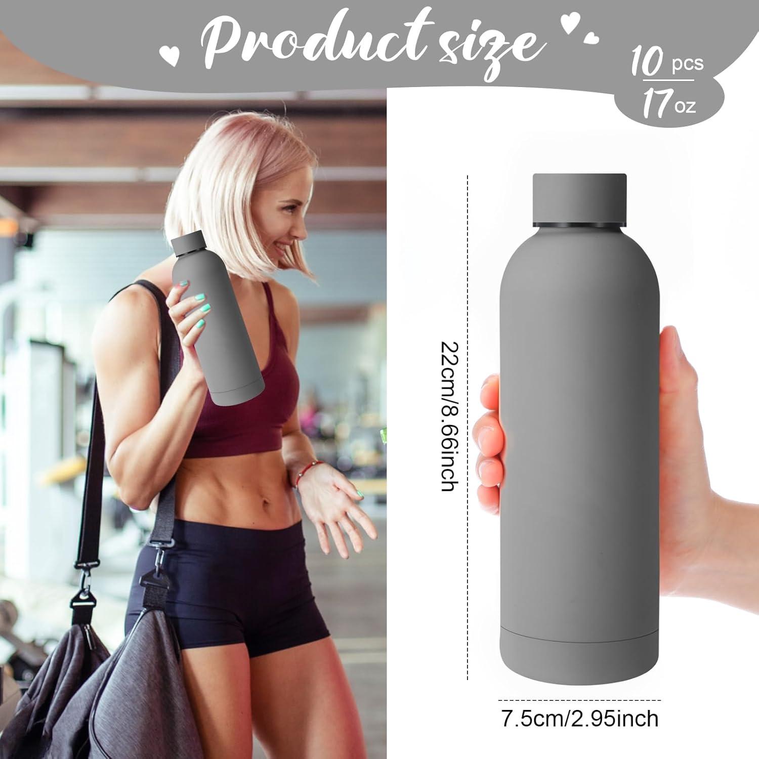 Botellas de Agua de Acero Inoxidable Bokon 17 oz 10 Pcs