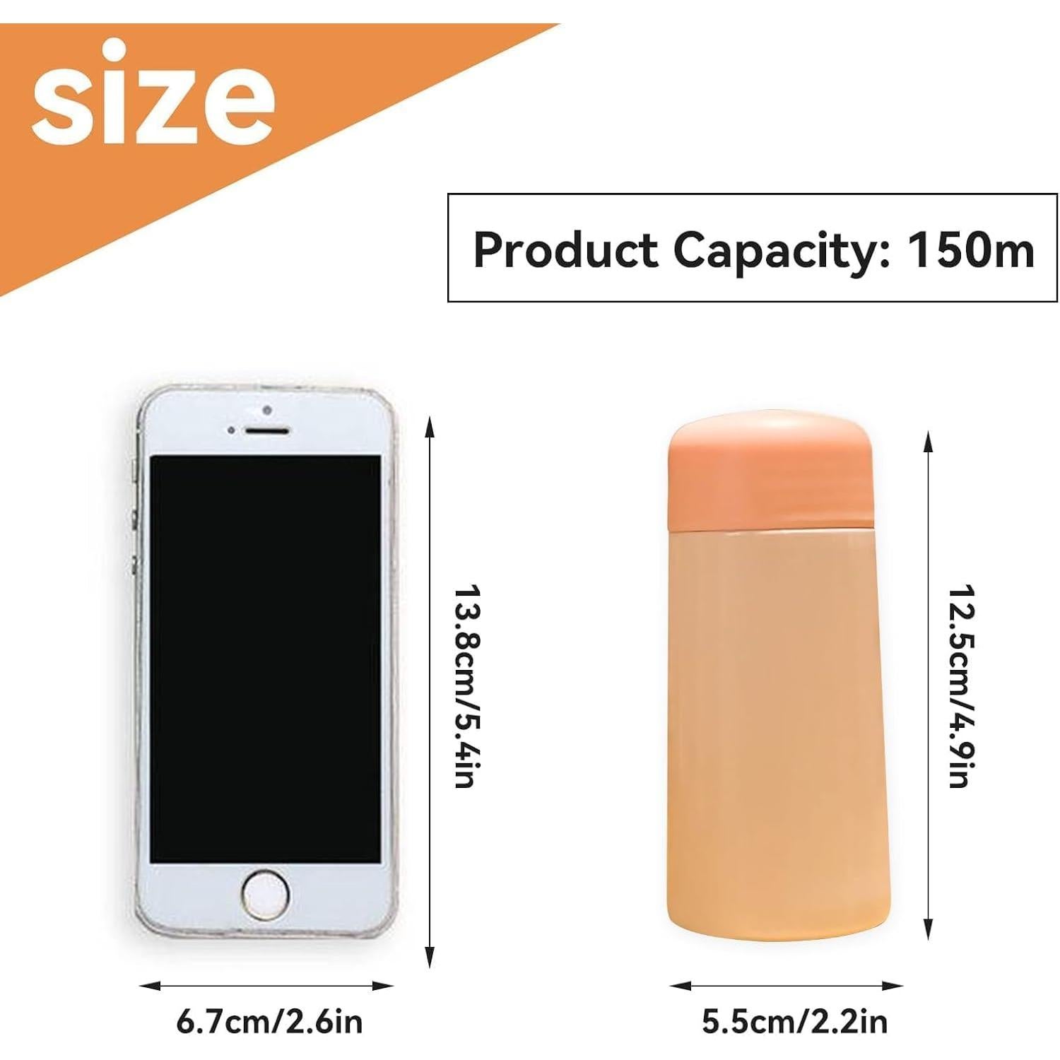 Botella de Agua Aislada para Niños Cyrank 150ml Rosa