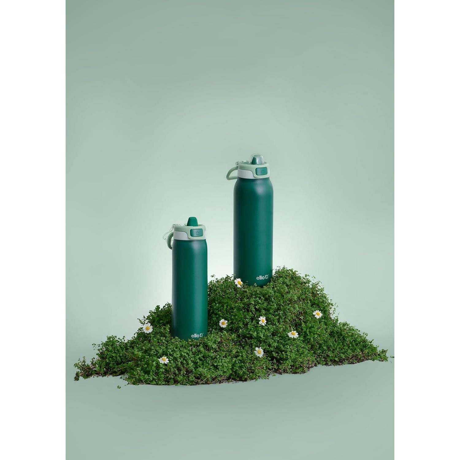 Botella de Agua Ello Pop & Fill 32oz Acero Inoxidable Aislada