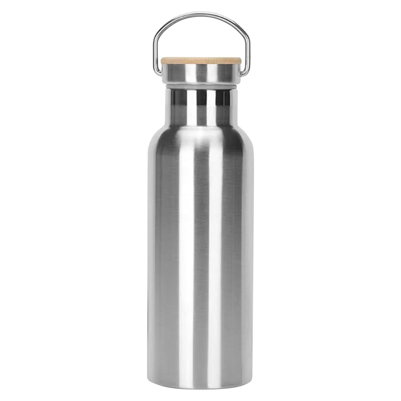 Botella de Agua Aislada FYJHLQZZ 500ml Acero Inoxidable Plateado