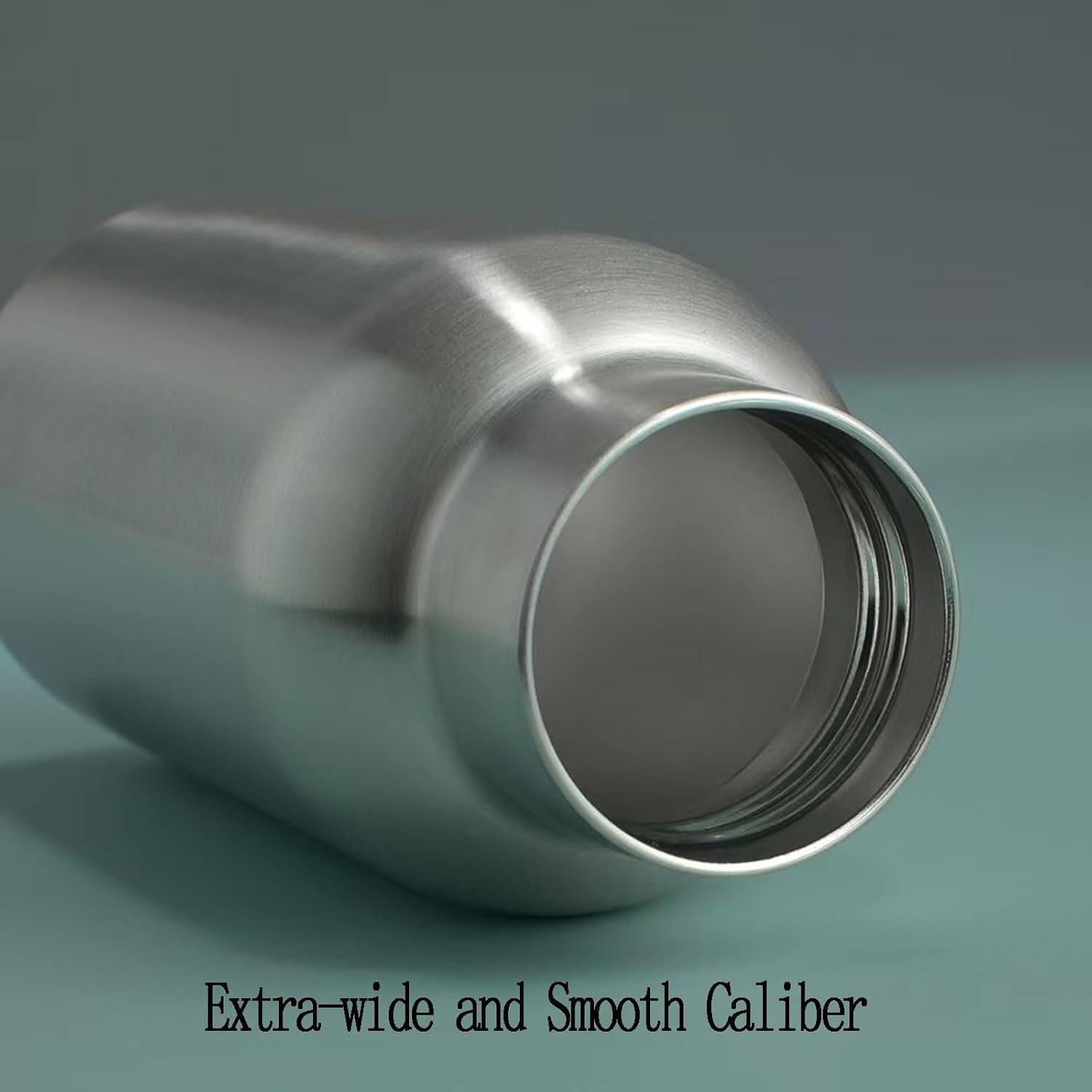 Botella de Agua Aislada FYJHLQZZ 500ml Acero Inoxidable Plateado