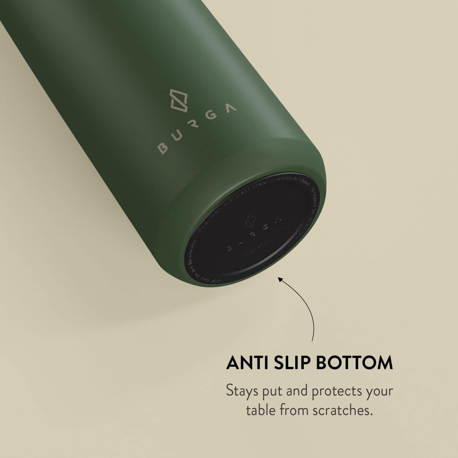 Botella Térmica Acero Inoxidable BURGA 500ml Verde Bosque