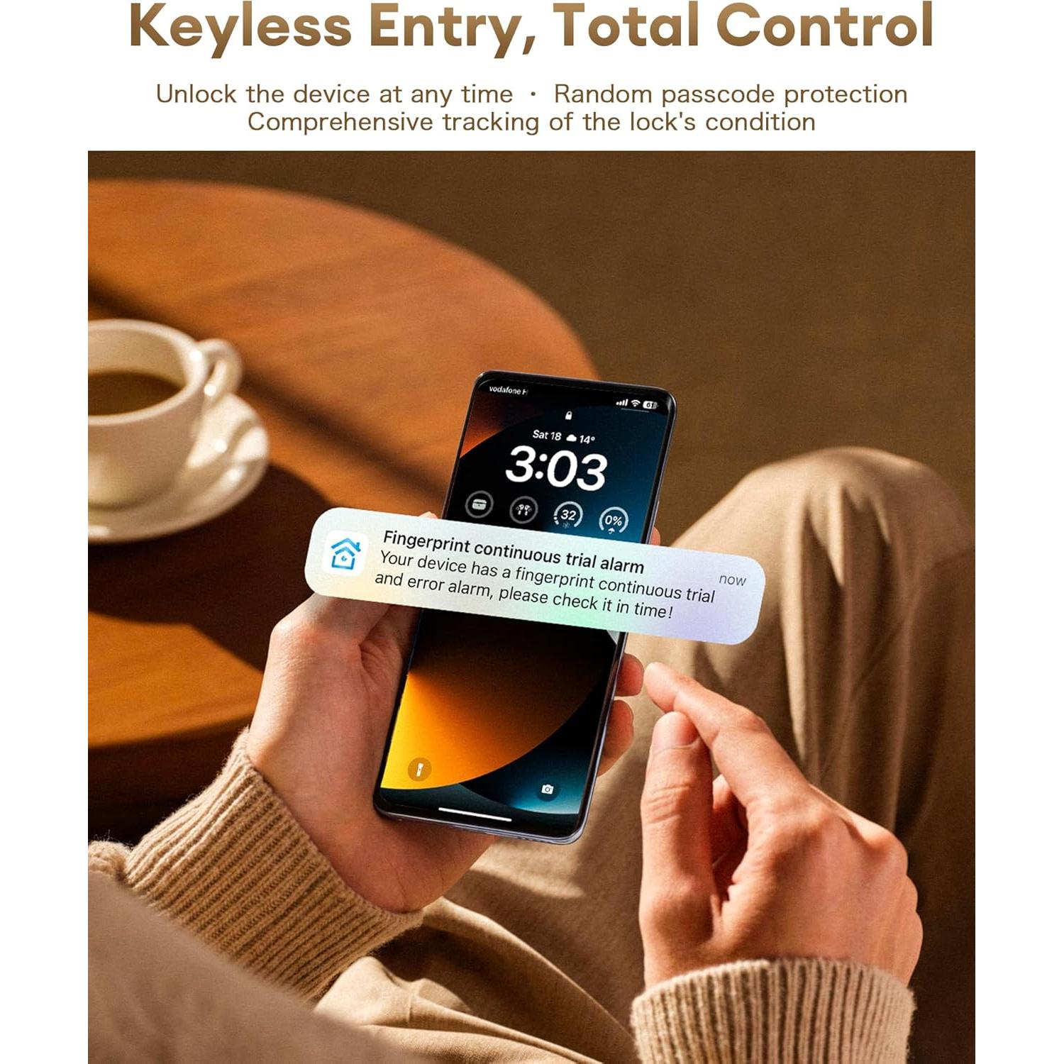 Cerradura Inteligente NGTeco SL01-A730N con Huella Dactilar