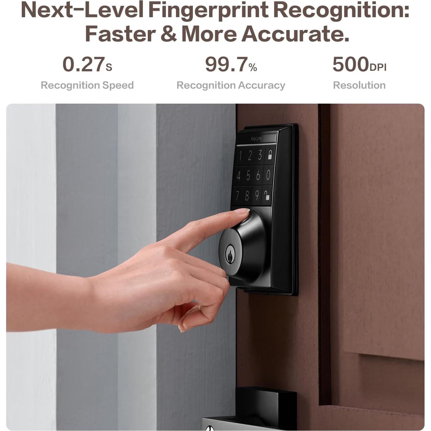 Cerradura Inteligente KEYLYNX D200 con Huella Dactilar y App