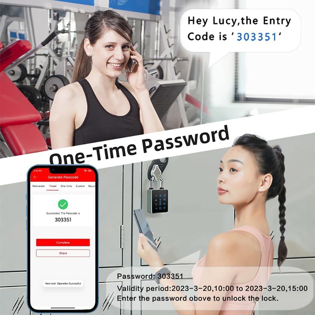 Candado Inteligente UCB Bluetooth con Teclado Táctil 10.8cm