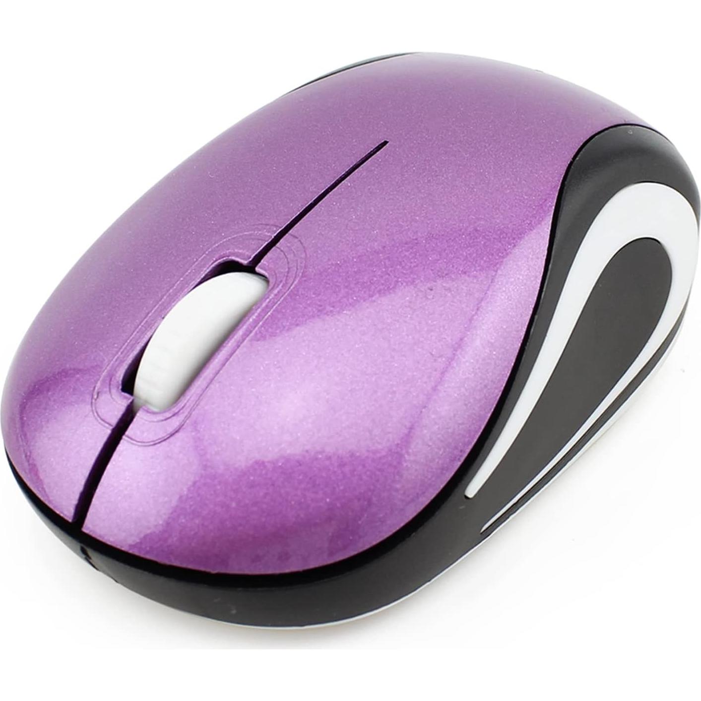 Ratón Inalámbrico GUGUELEC Mini 1000 DPI Púrpura Compacto