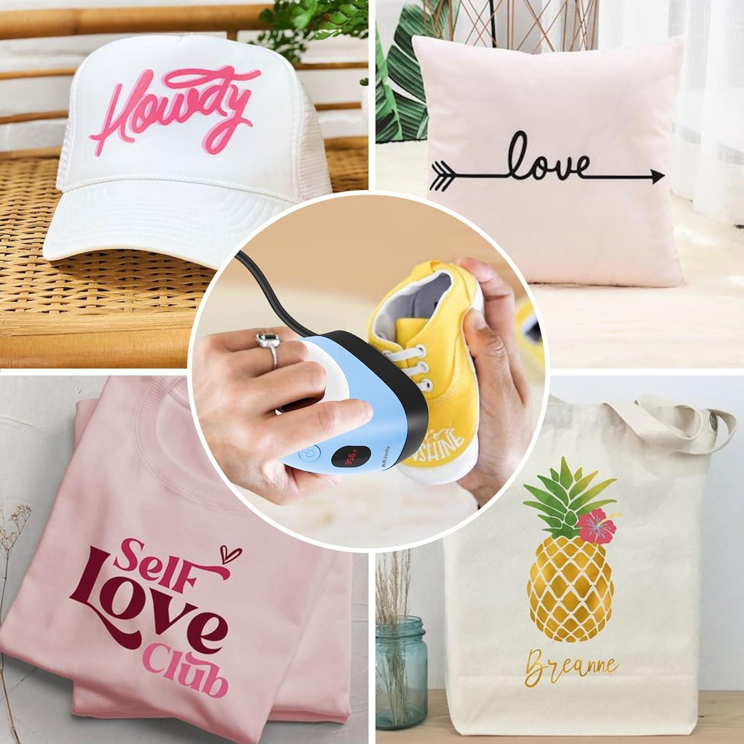 Mini Prensa Térmica ARJudy Azul, 3 Niveles de Temperatura