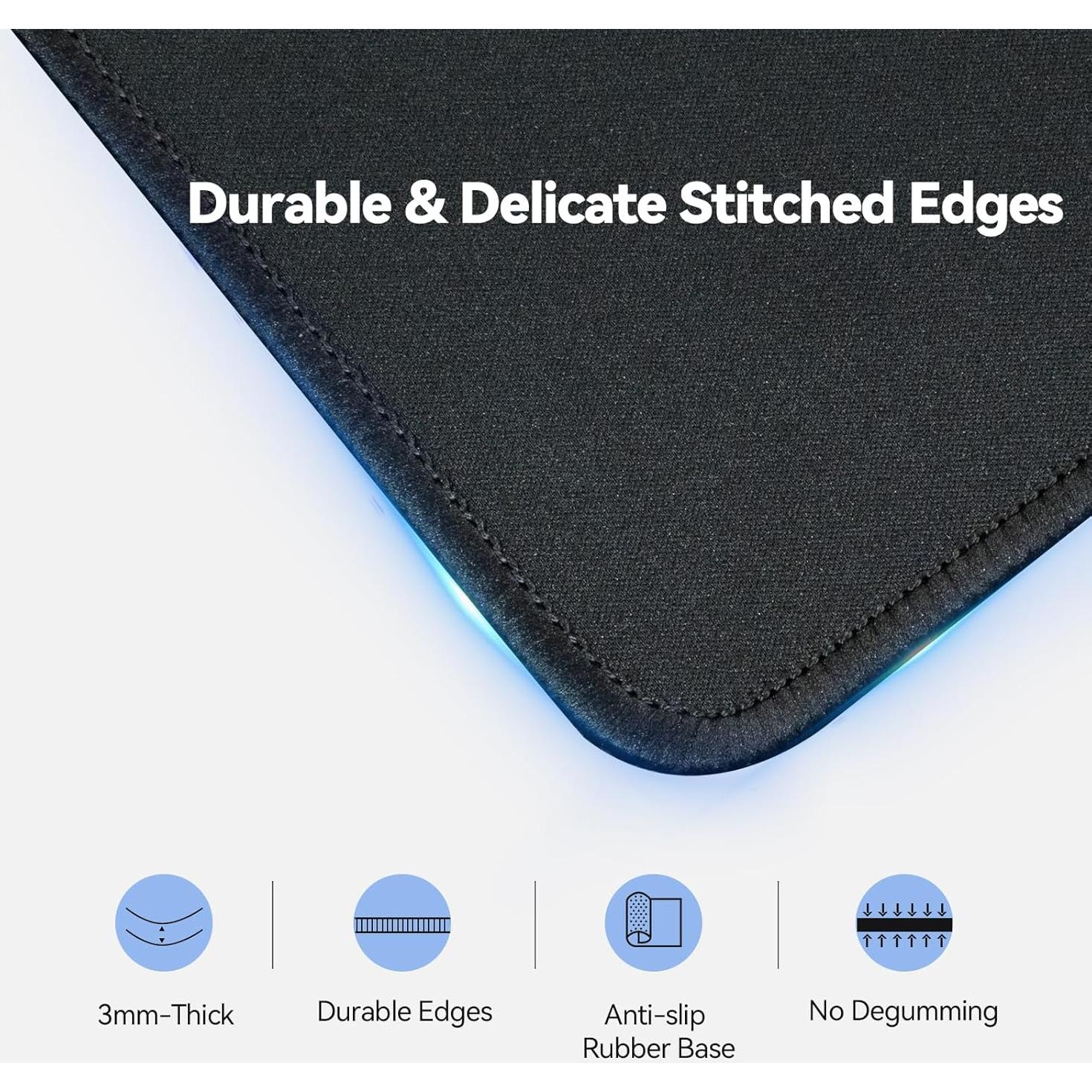 Alfombrilla de Ratón TECKNET 3 Pack Impermeable Antideslizante