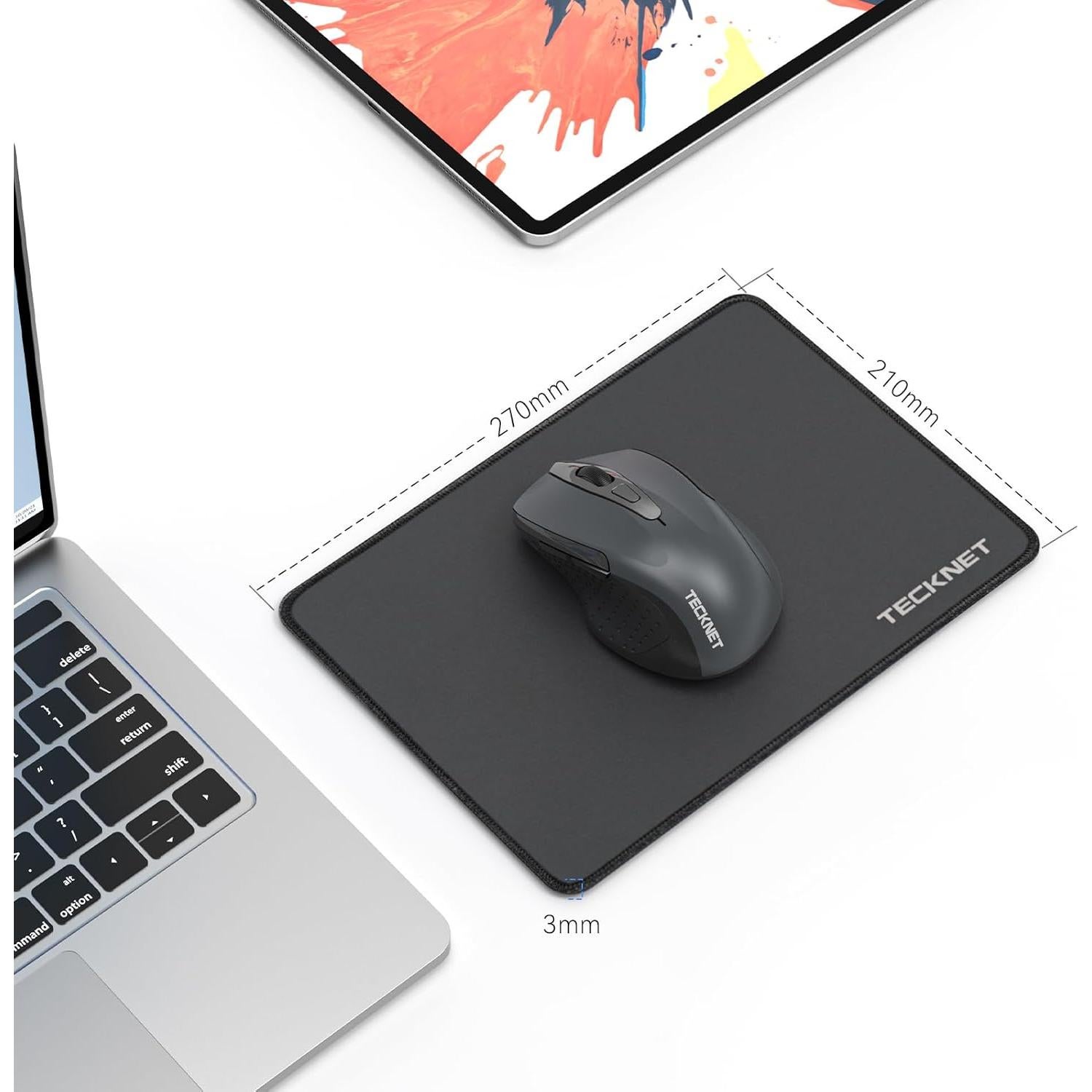 Alfombrilla de Ratón TECKNET 3 Pack Impermeable Antideslizante