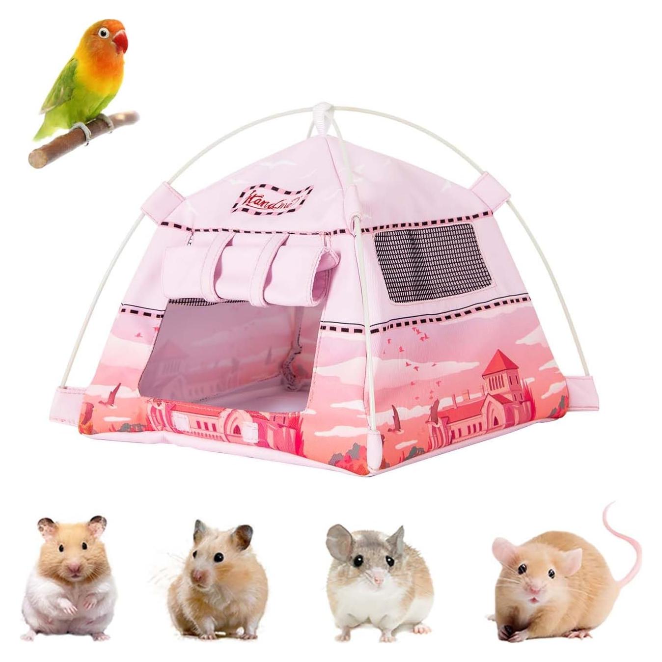 Casa de Camping para Hámster ITANDME Rosa 23x23 cm