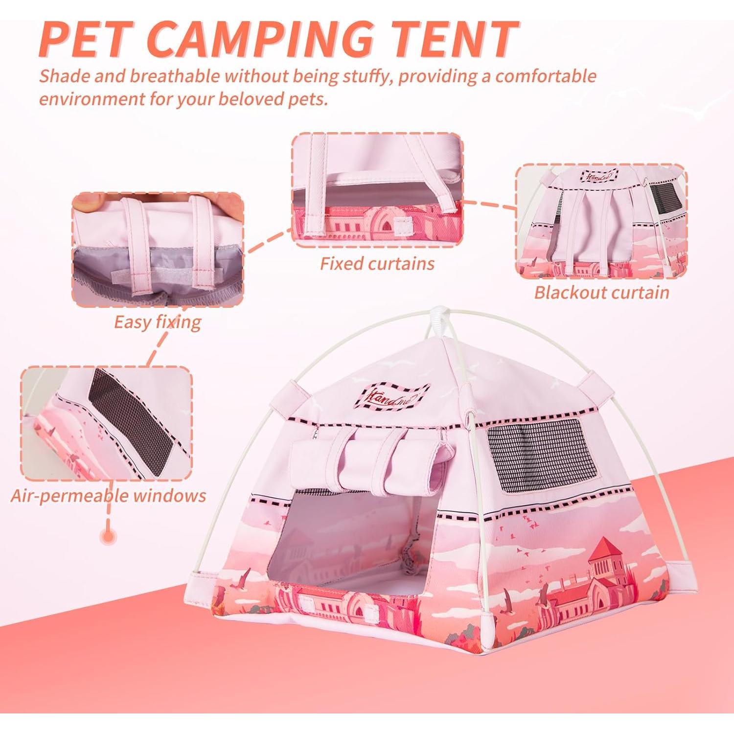 Casa de Camping para Hámster ITANDME Rosa 23x23 cm