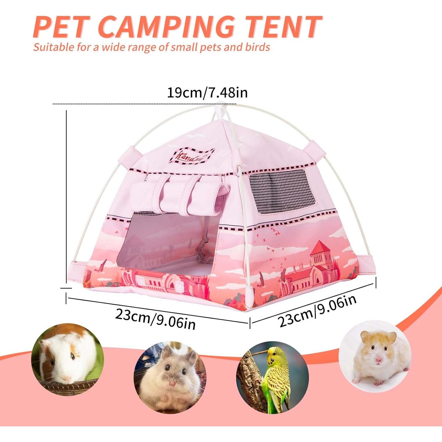 Casa de Camping para Hámster ITANDME Rosa 23x23 cm