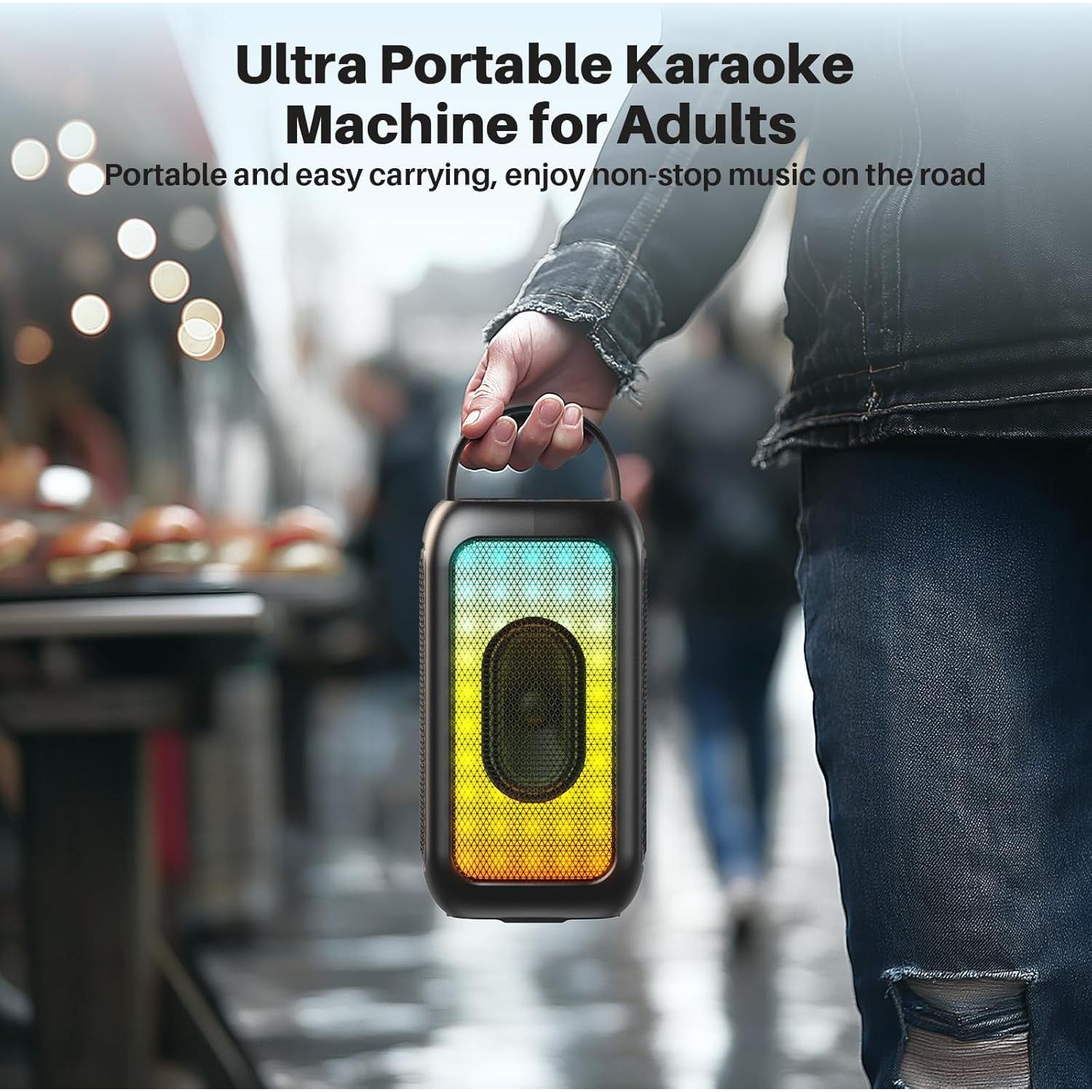 Altavoz Bluetooth Portátil Bobtot 40W con Micrófono Inalámbrico