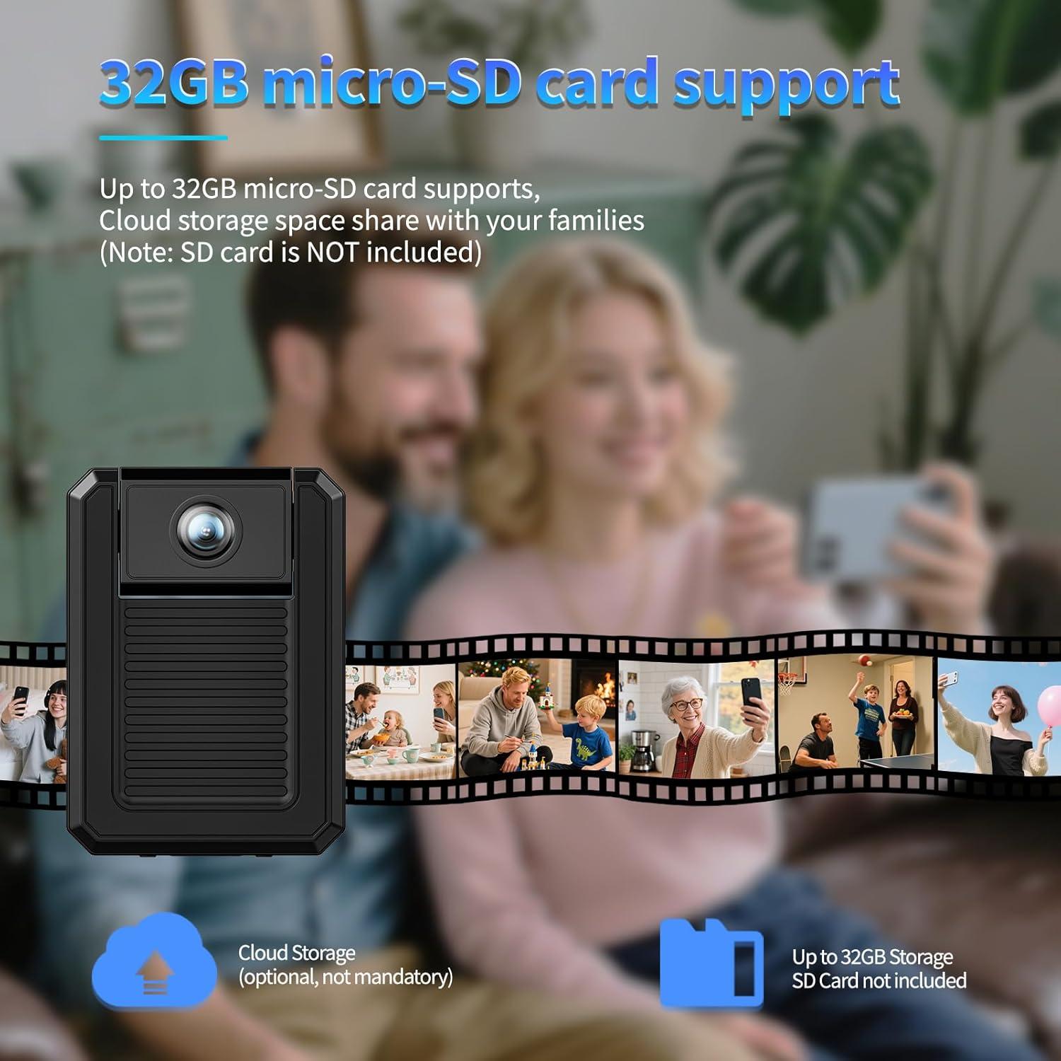 Mini Cámara Inalámbrica WiFi LMQPT S12 con Visión Nocturna