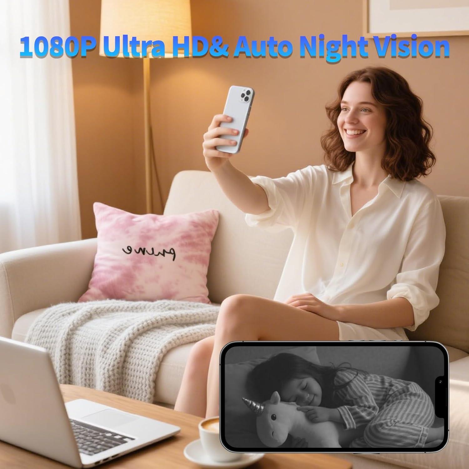 Mini Cámara Inalámbrica WiFi LMQPT S12 con Visión Nocturna