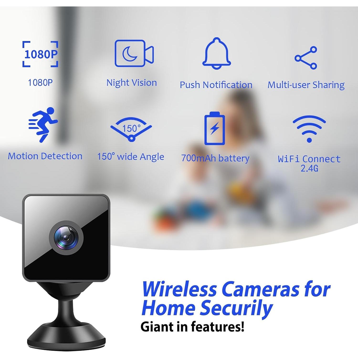 Cámara de Seguridad Inalámbrica Terura YT78 1080P HD con Visión Nocturna