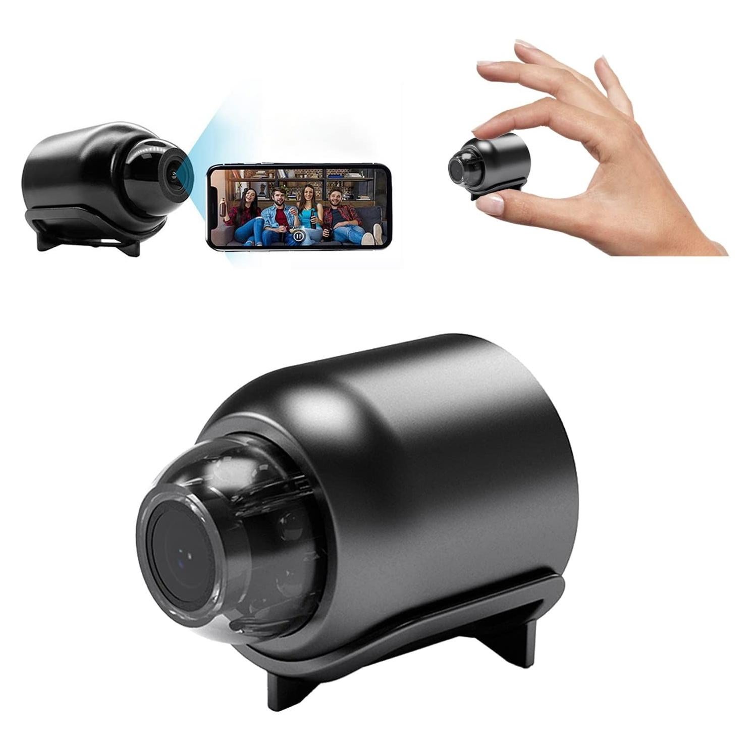 Cámara Mini WiFi HD 1080P Amposei - Visión Nocturna 10m