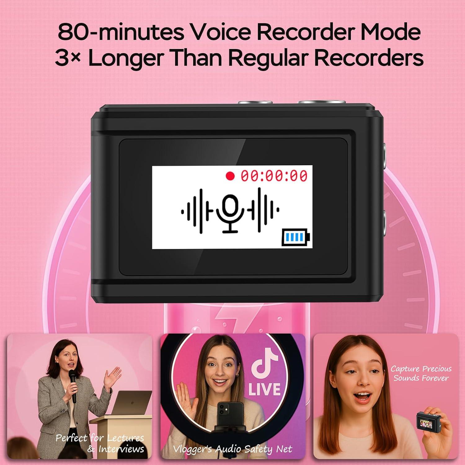 Mini Cámara Digital Dienspeak DC23 1080P con Tarjeta 64GB