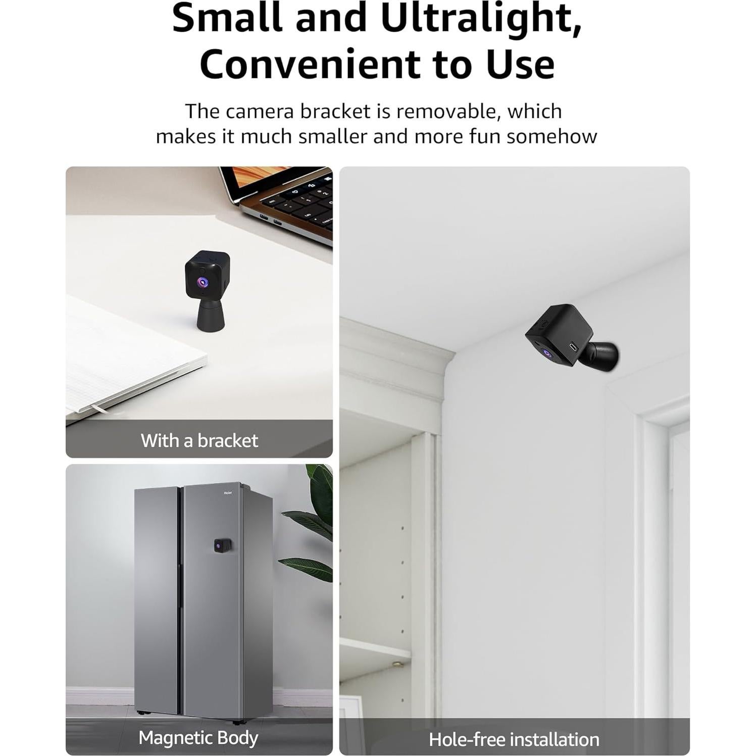 Cámara Mini 4K AOBOCAM Inalámbrica con Visión Nocturna