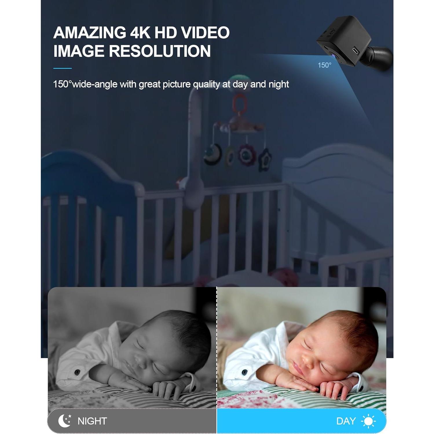 Cámara Mini 4K AOBOCAM Inalámbrica con Visión Nocturna