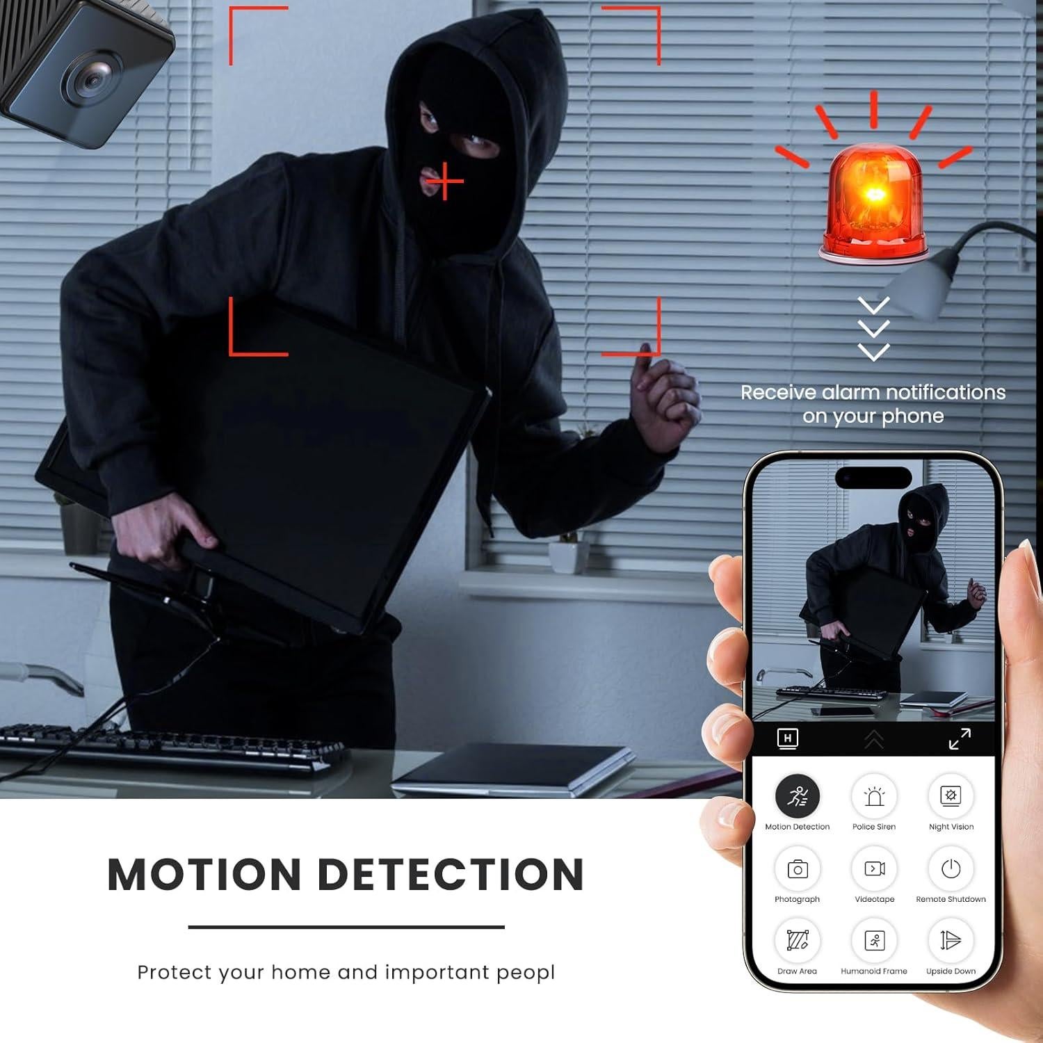 Mini Cámara de Seguridad Inalámbrica Terura GF19 1080P WiFi