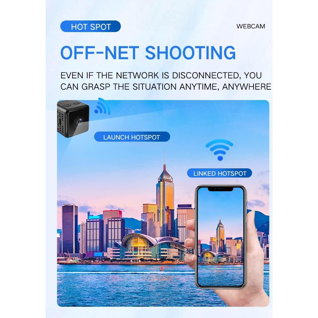 Cámara de Seguridad Inalámbrica WiFi ZHOUCXZDA GF-3 1080P