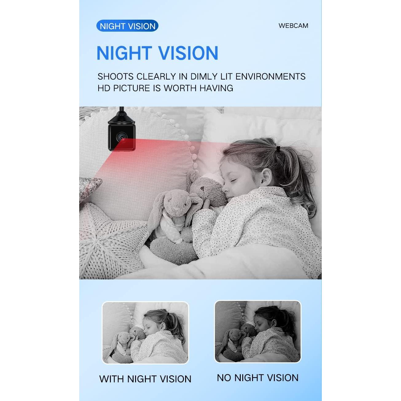 Cámara de Seguridad Inalámbrica WiFi ZHOUCXZDA GF-3 1080P