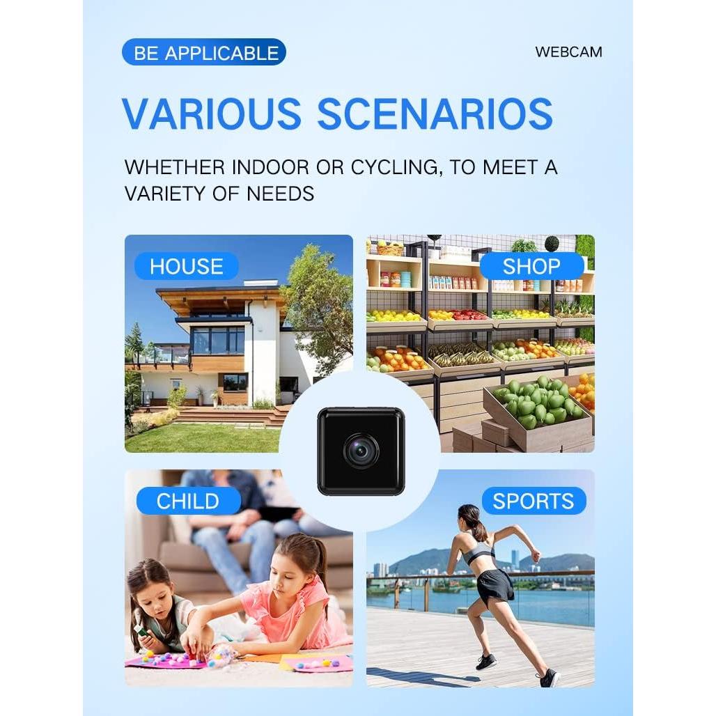 Cámara de Seguridad Inalámbrica WiFi ZHOUCXZDA GF-3 1080P