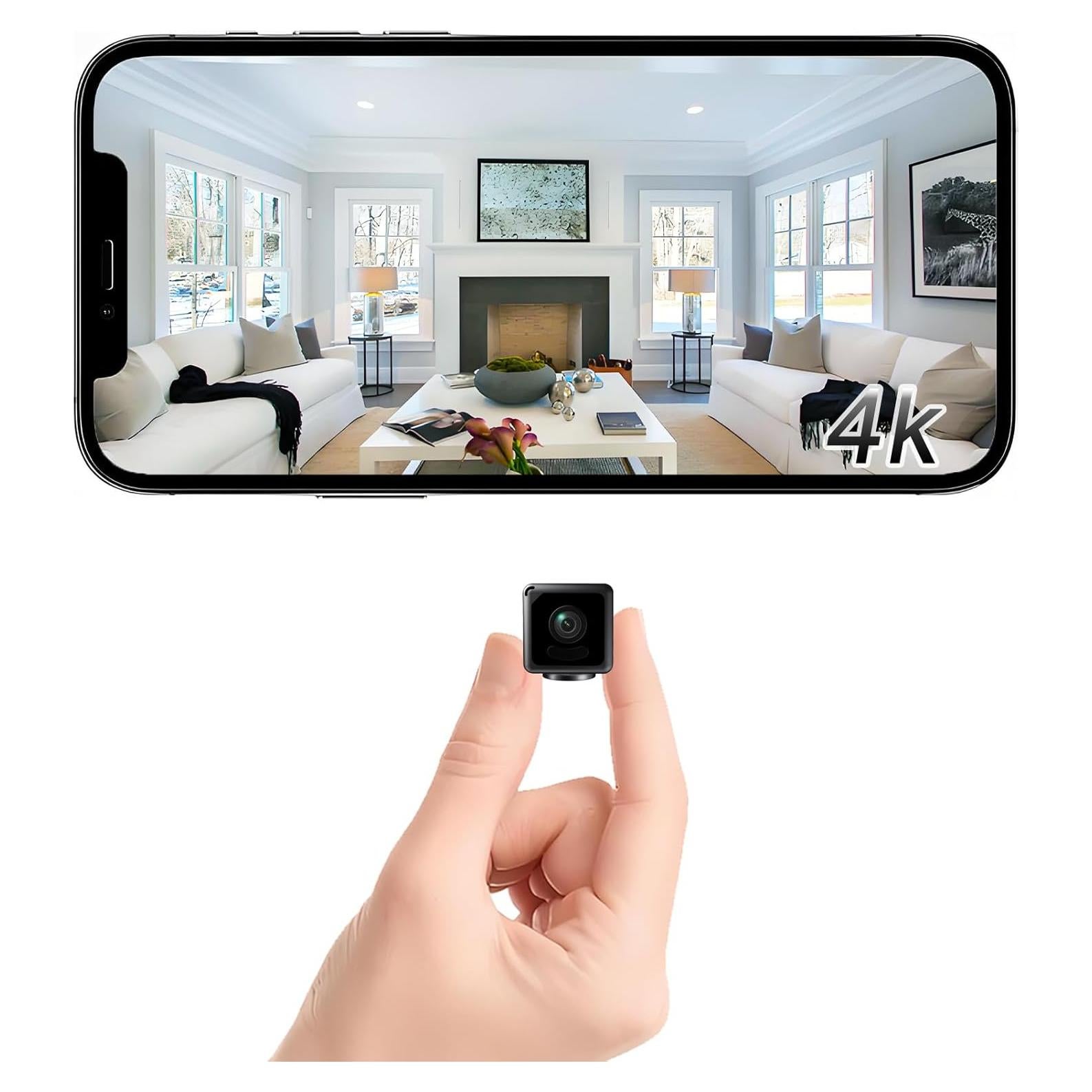 Mini Cámara de Seguridad WiFi 4K RXIMA con Detección de Movimiento