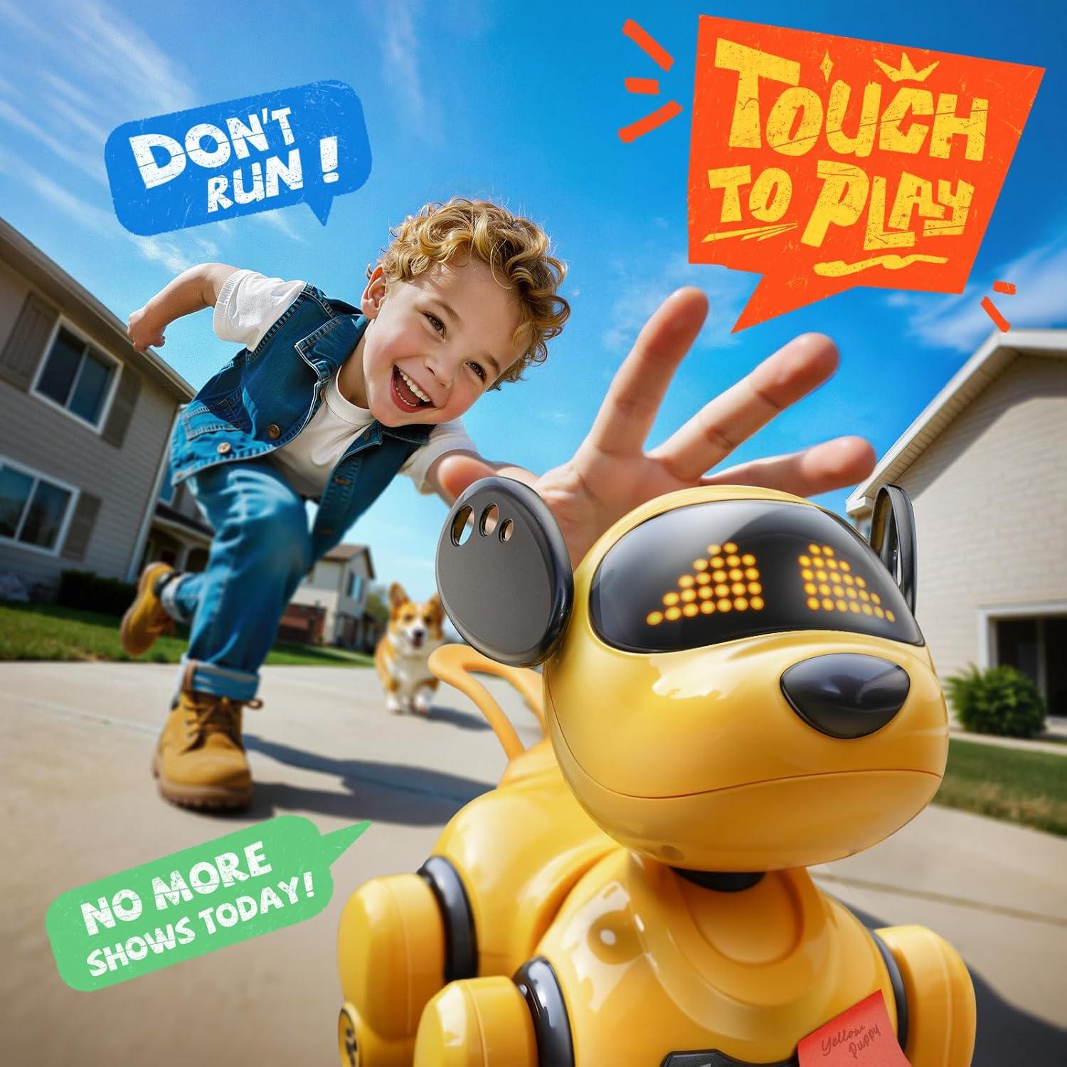 Perro Robot Interactivo Ruko 18011 con Control Remoto y LED