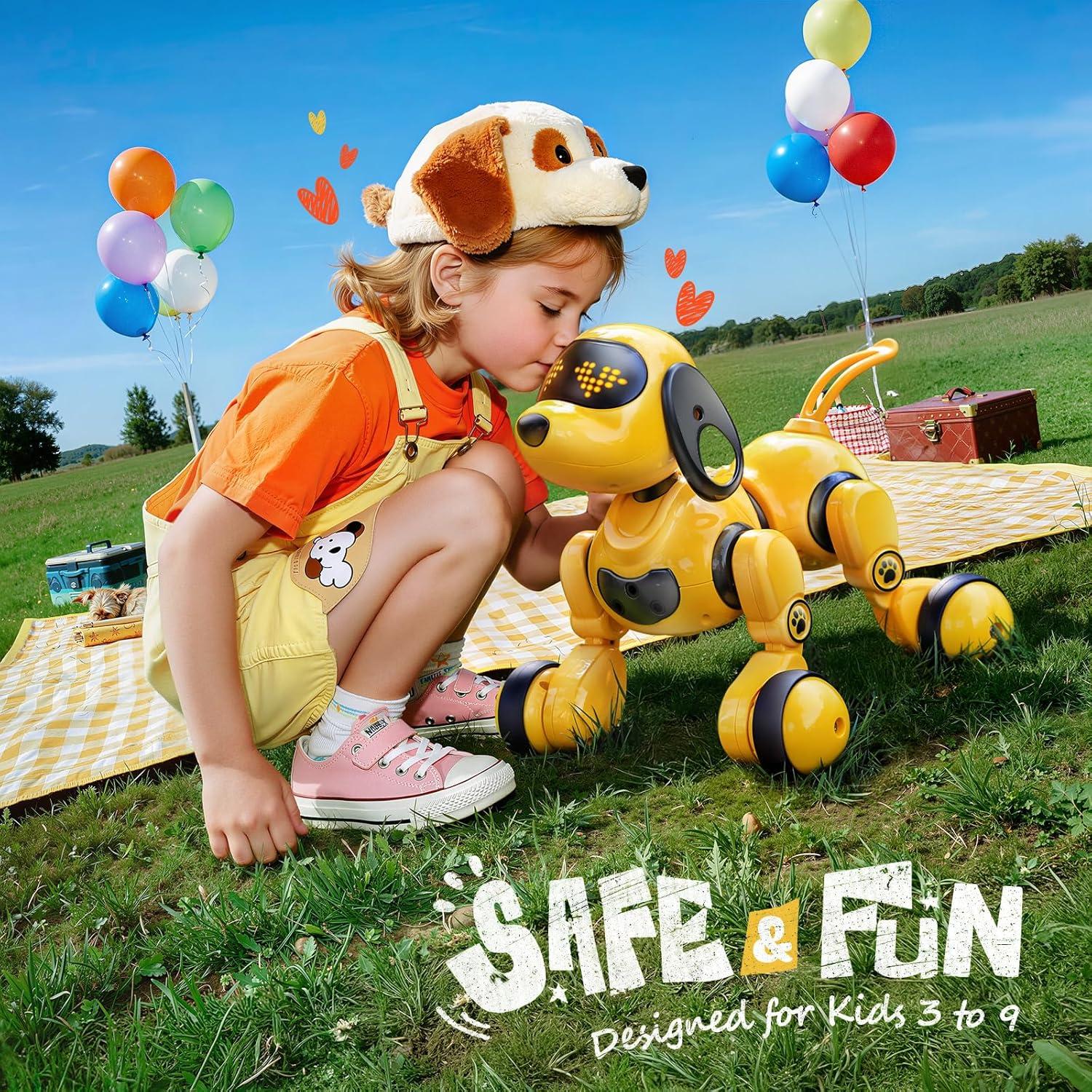 Perro Robot Interactivo Ruko 18011 con Control Remoto y LED