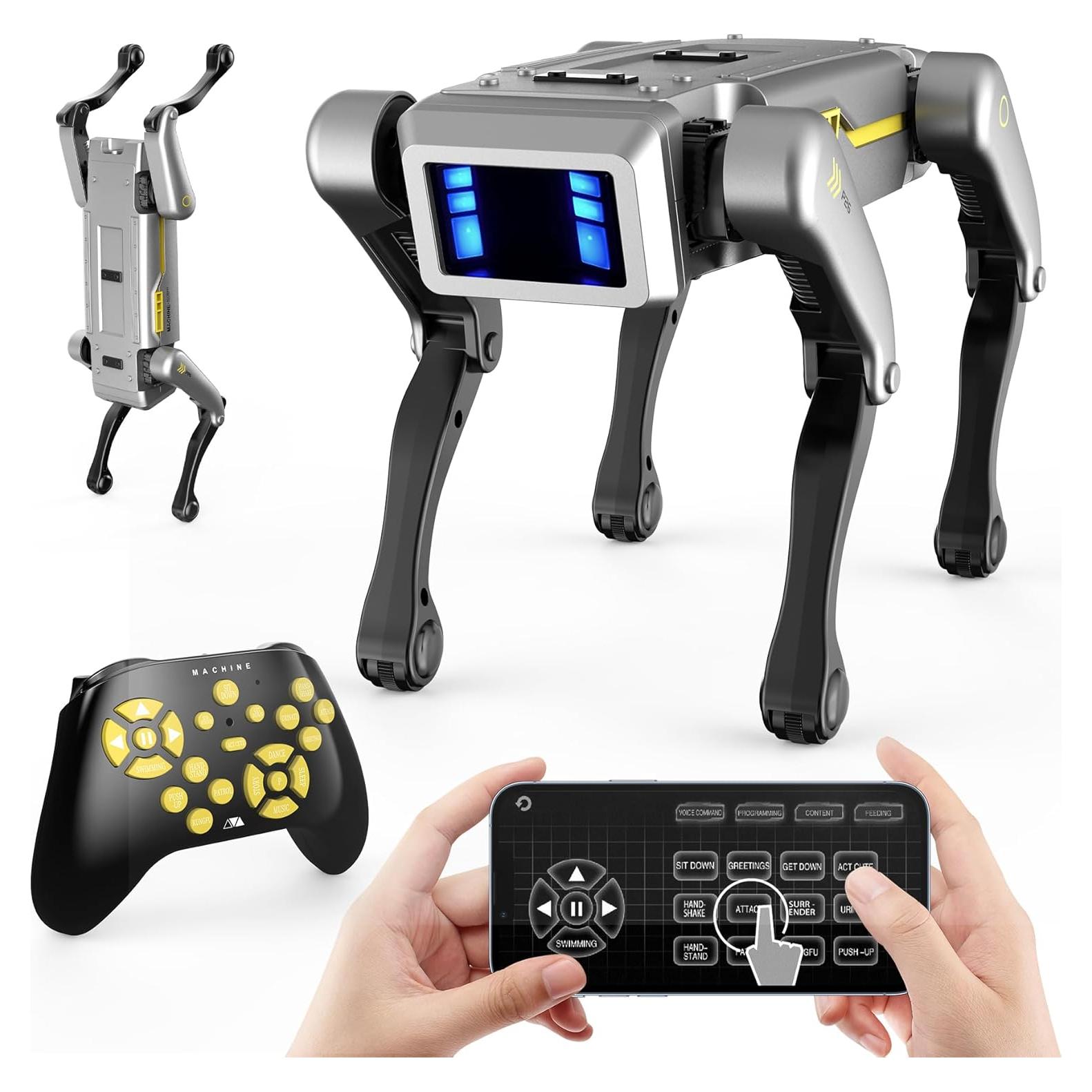 Perro Robot Inteligente SMARTECH Gris - Juguete STEM Programable