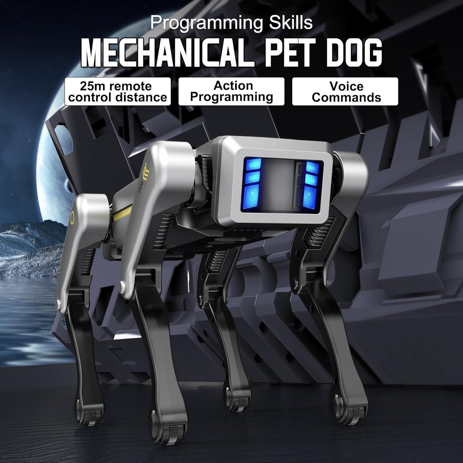 Perro Robot Inteligente SMARTECH Gris - Juguete STEM Programable