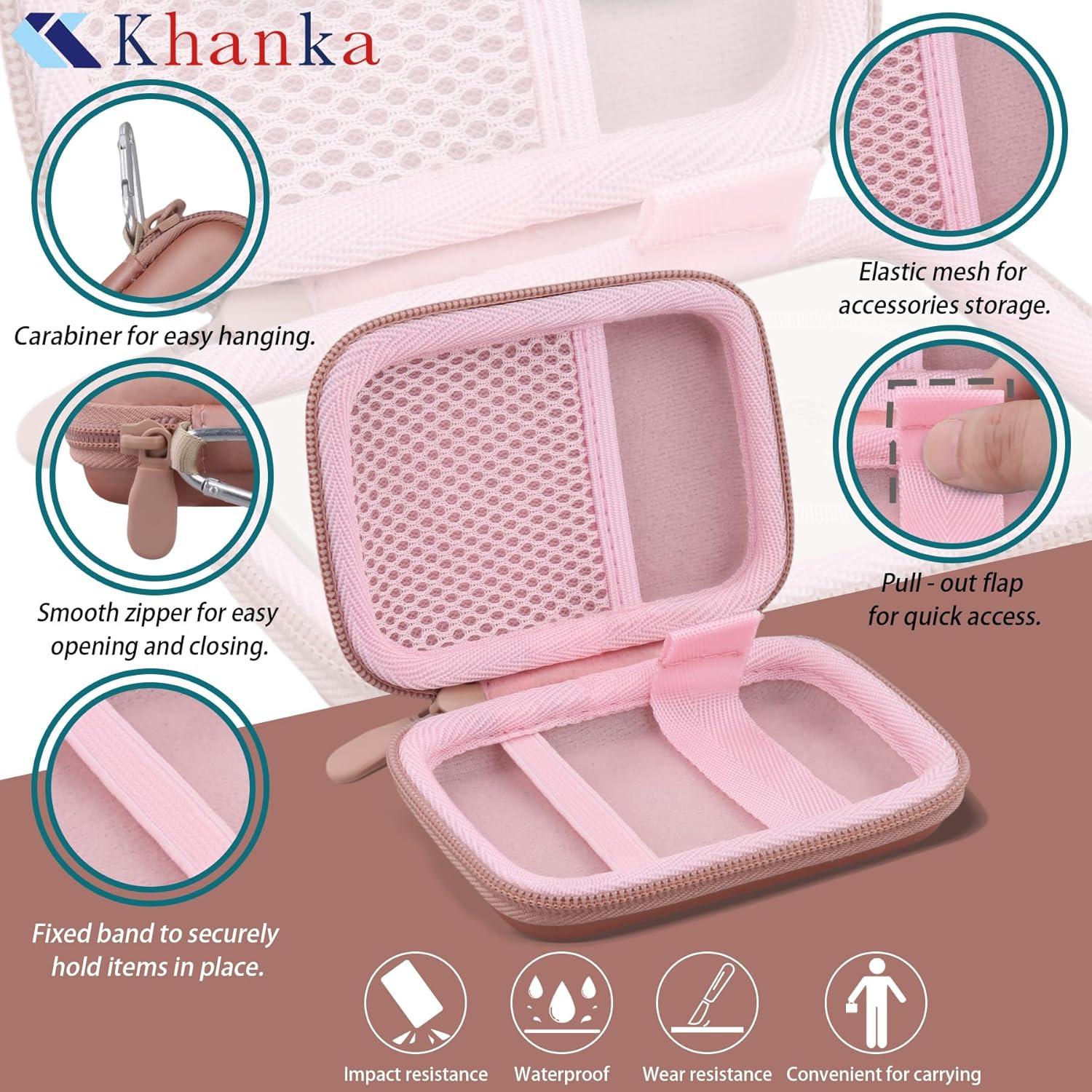 Funda Protectora Khanka para Power Bank Anker 5K y 10K Rosa