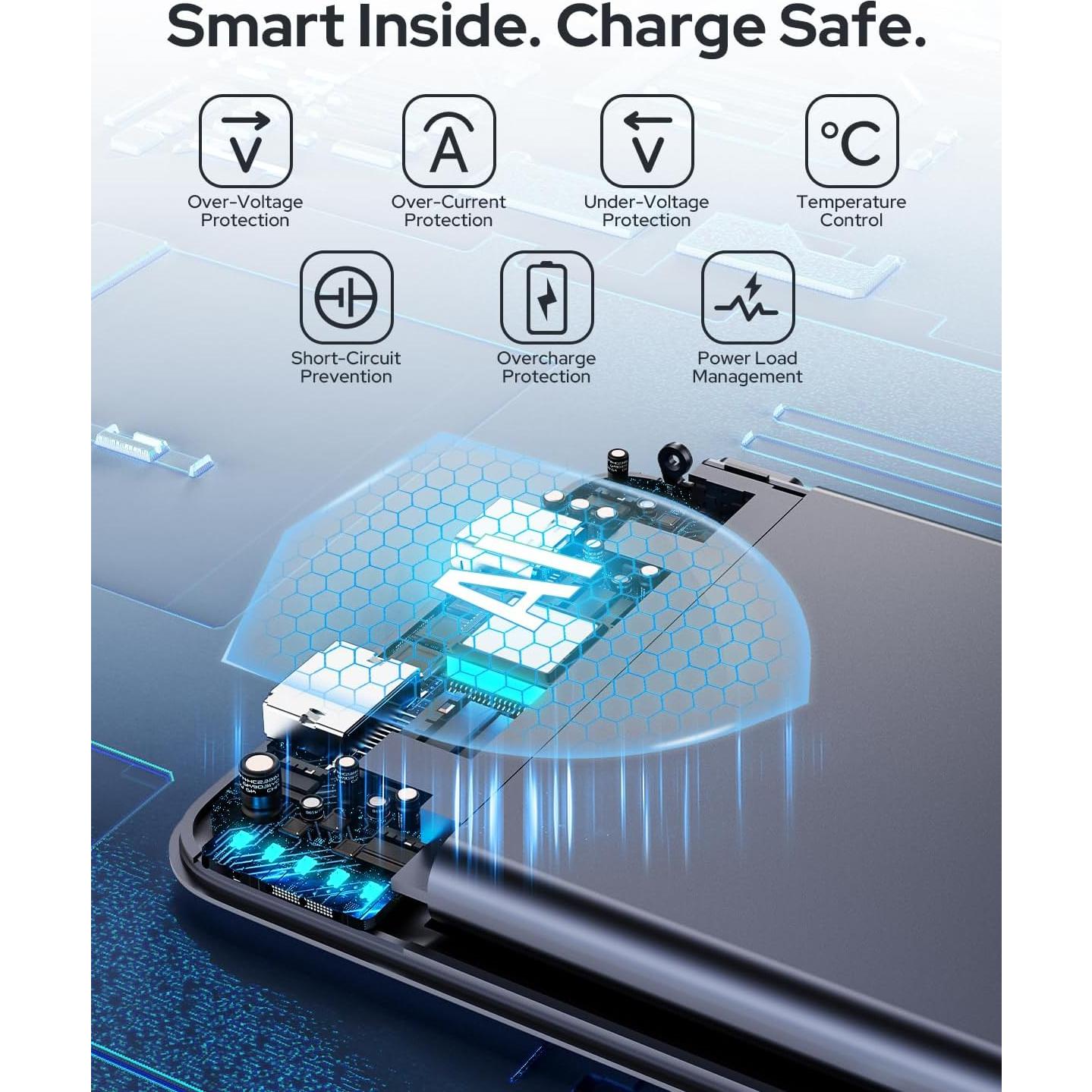 Cargador Portátil MagSafe Anshishengying W5 5000mAh Inalámbrico