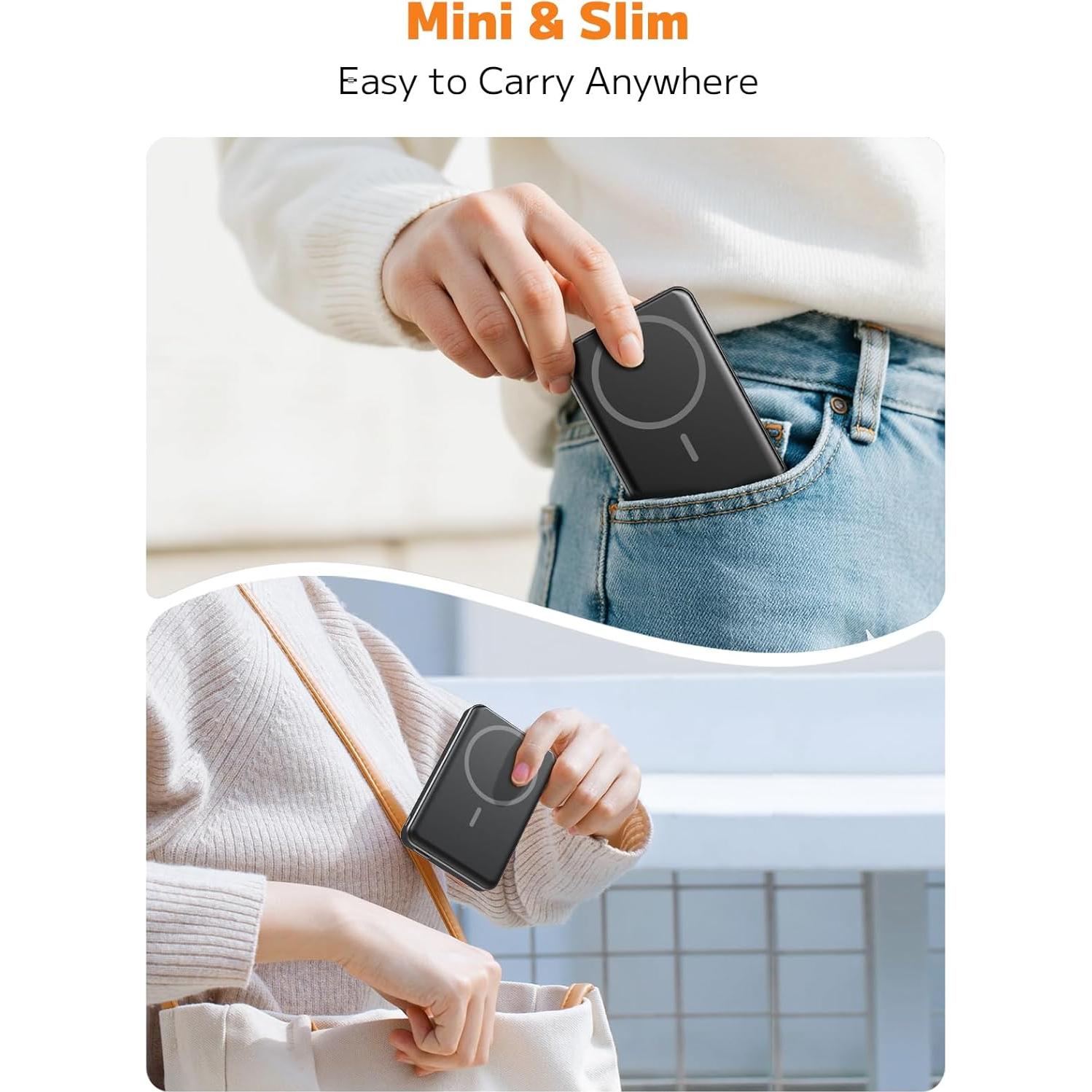 Cargador portátil MagSafe 10000mAh inalámbrico 20W LED