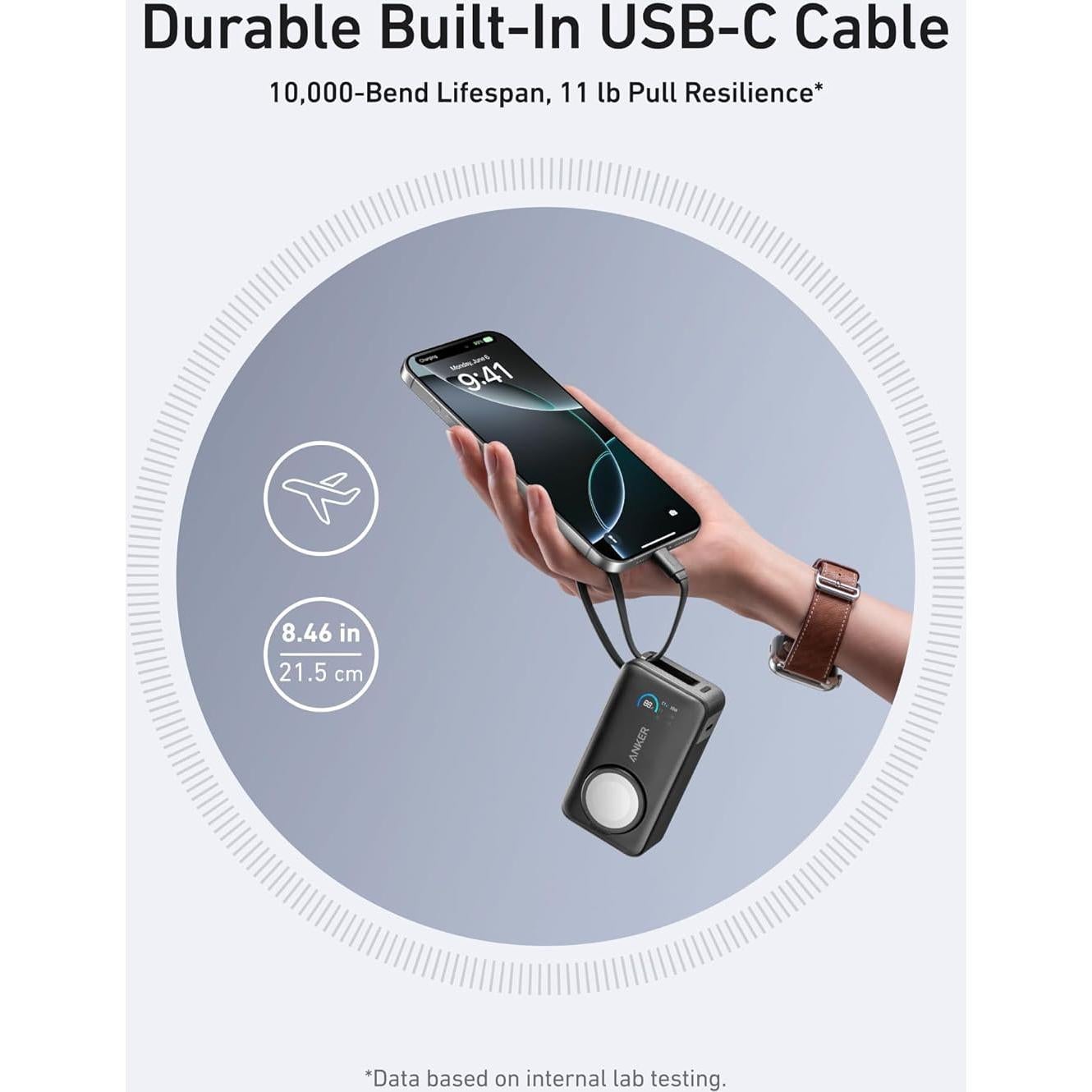 Cargador Anker Nano 30W USB-C + Batería 10,000mAh GaN