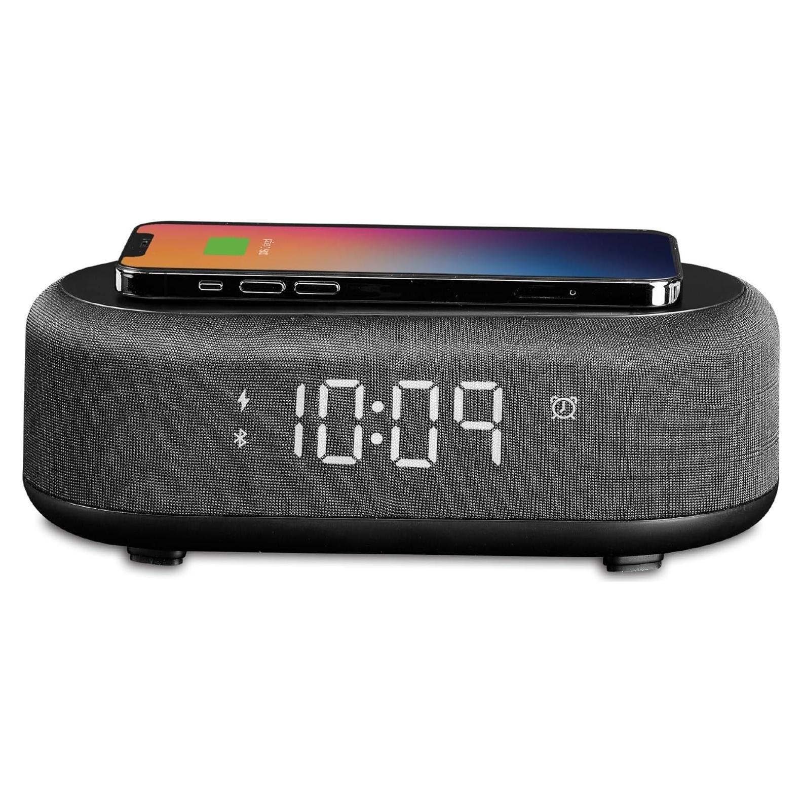 Reloj Despertador Bluetooth Genérico con Cargador Inalámbrico