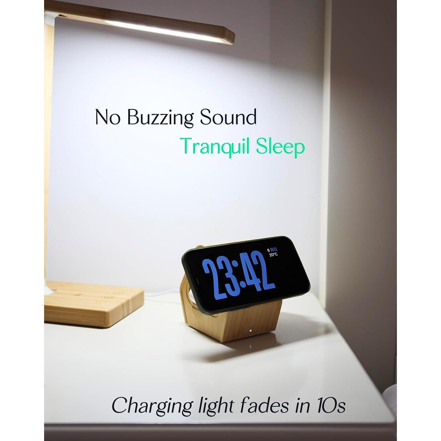 Estación de Carga Inalámbrica 3-en-1 DYEWEAVE de Bambú