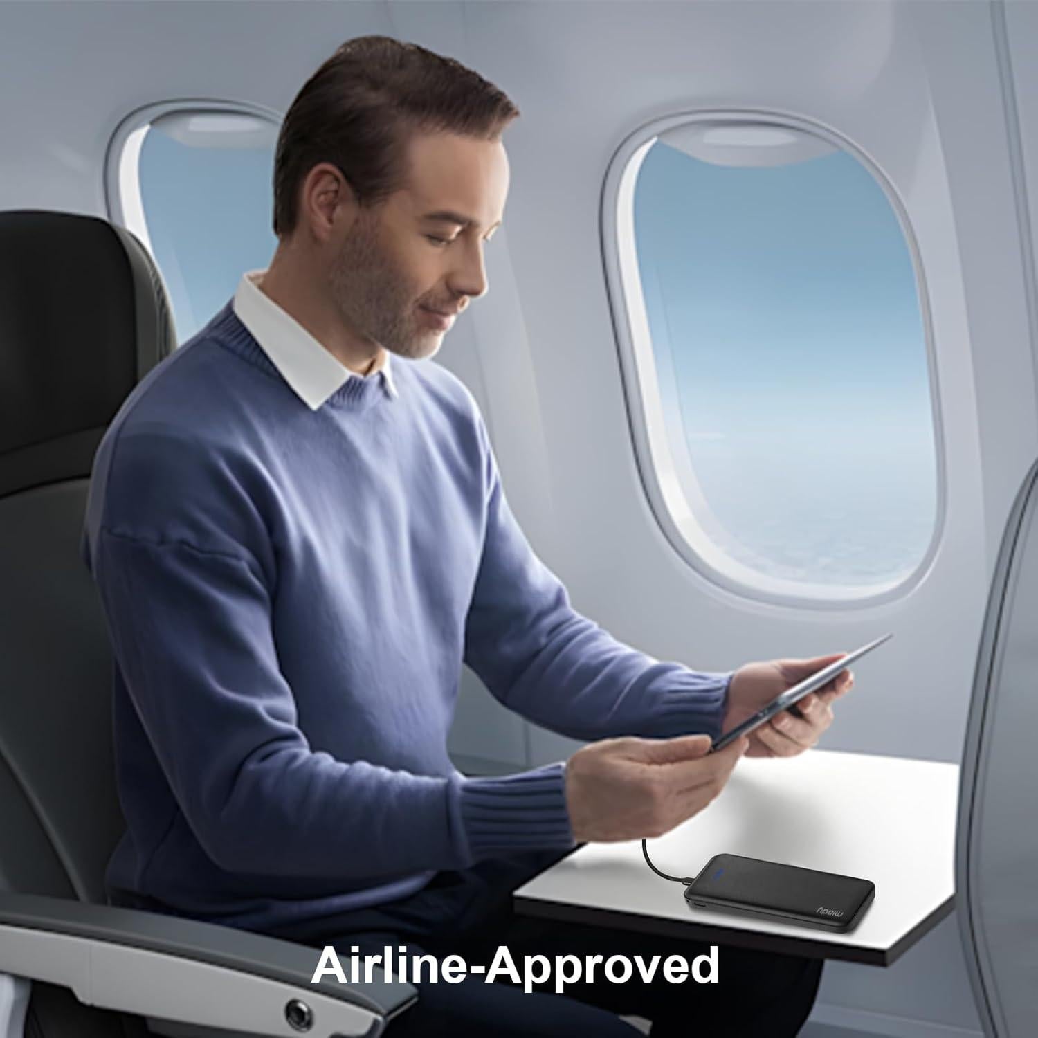 Cargador Portátil Miady 10000mAh 22.5W Carga Rápida Doble USB