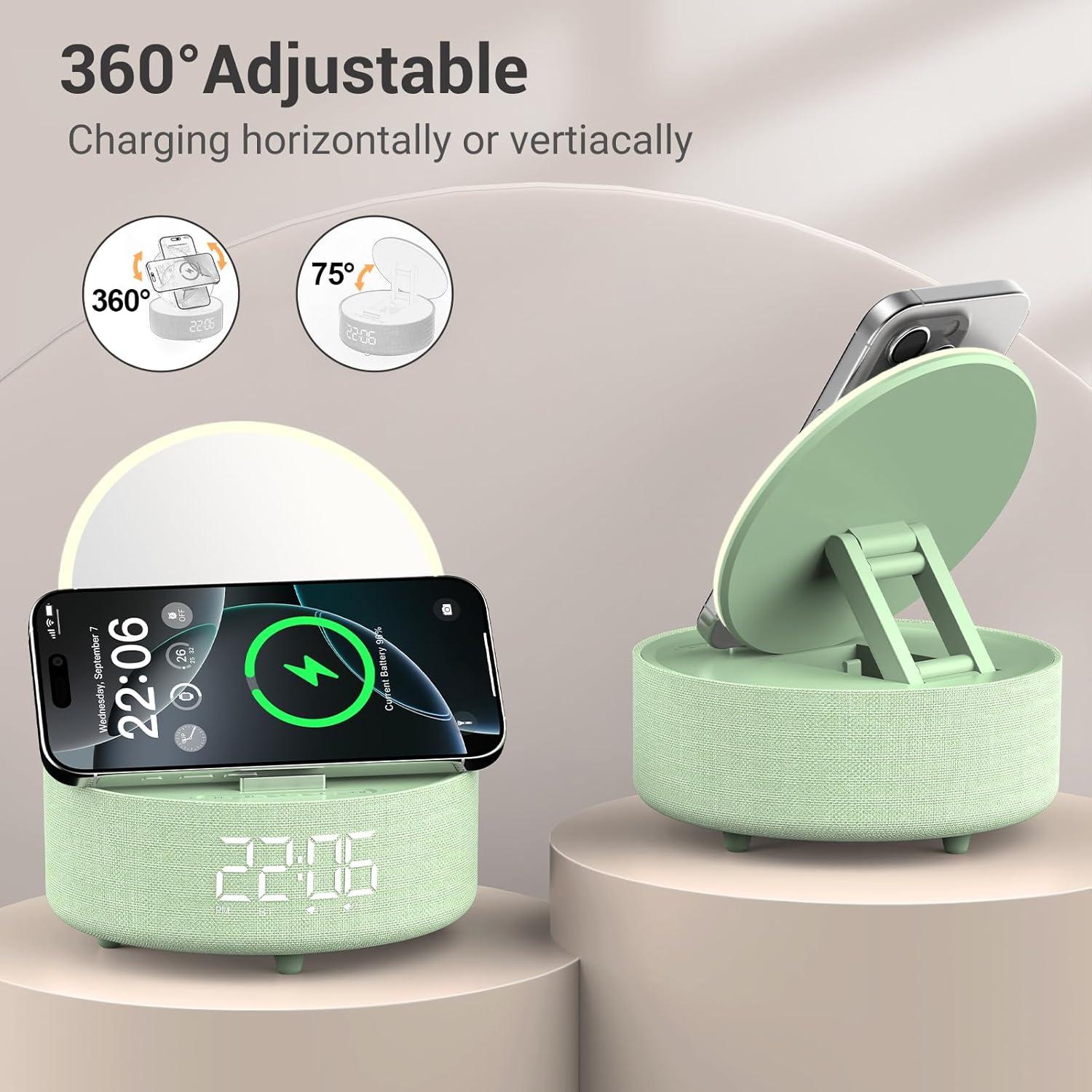 Altavoz Bluetooth COLSUR con Espejo y Reloj Despertador